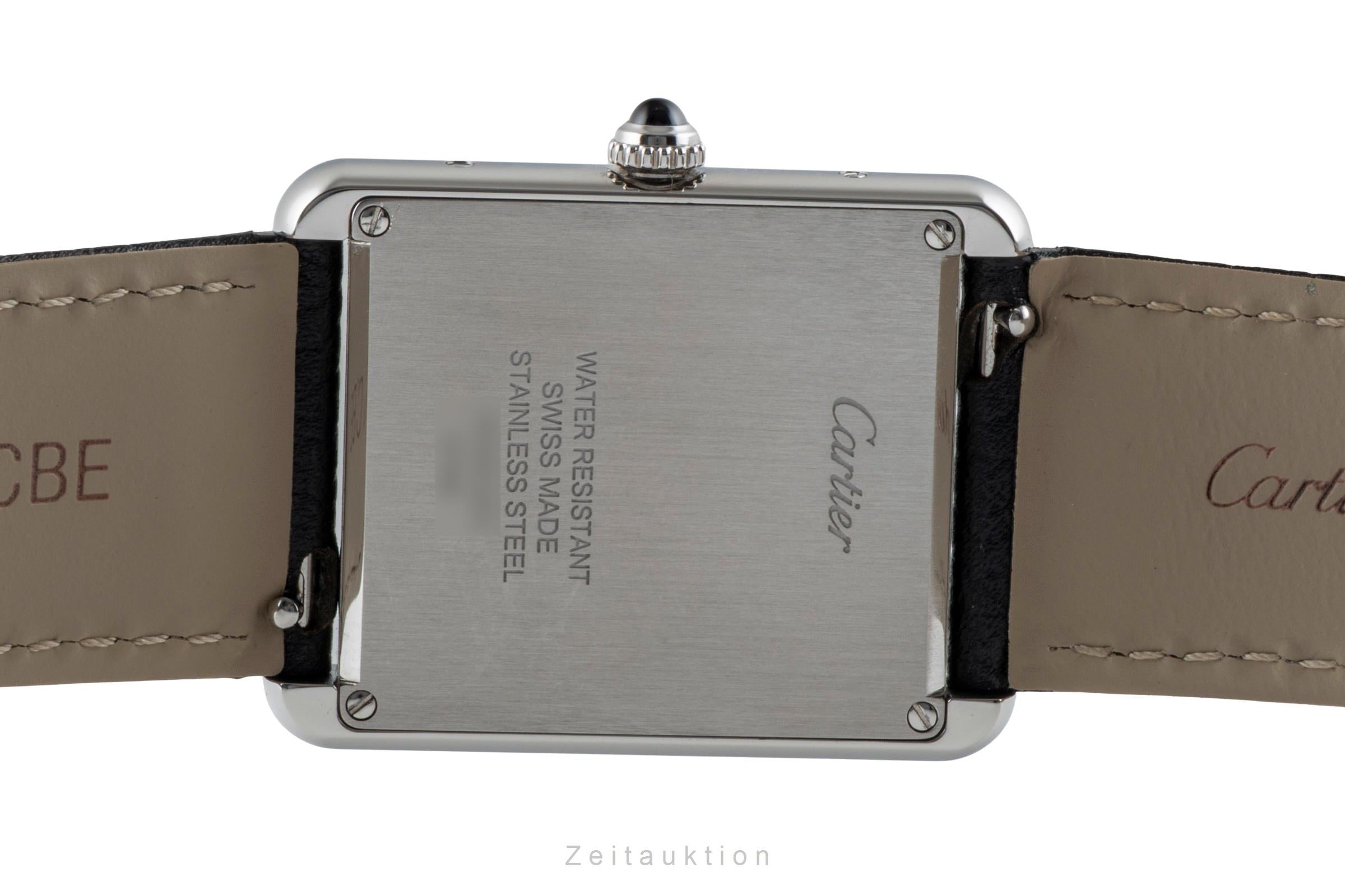 Cartier Tank acciaio quarzo orologio da uomo WSTA0028  [2601083]