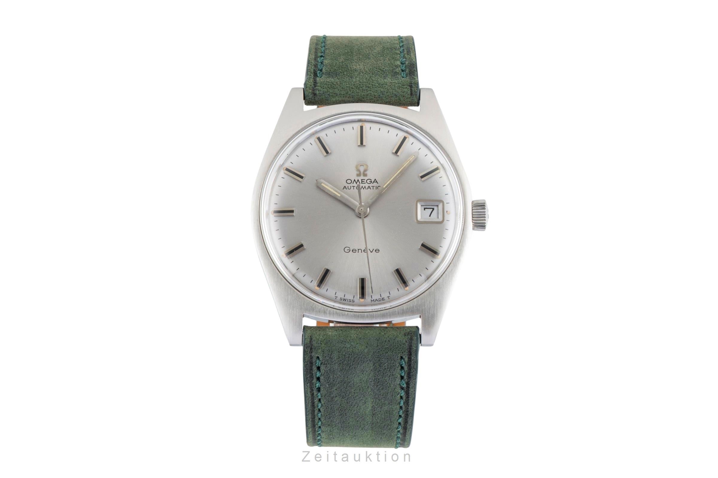 Omega Geneve acero automático reloj para caballeros 166.041 Vintage  [2601092]