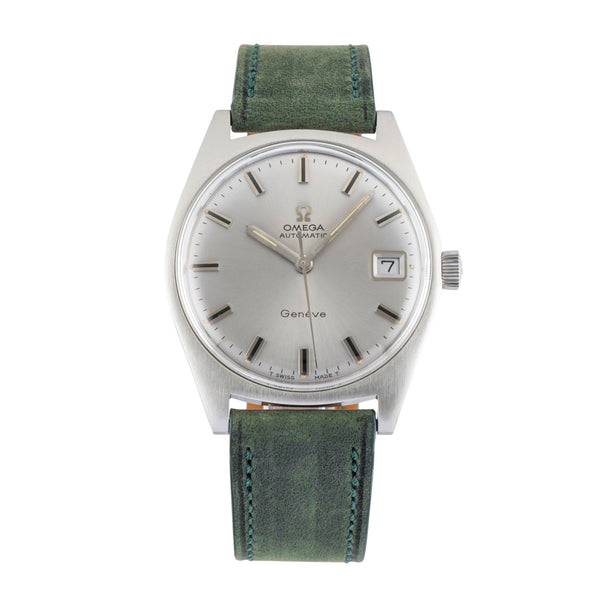 Omega Geneve acero automático reloj para caballeros 166.041 Vintage  [2601092]