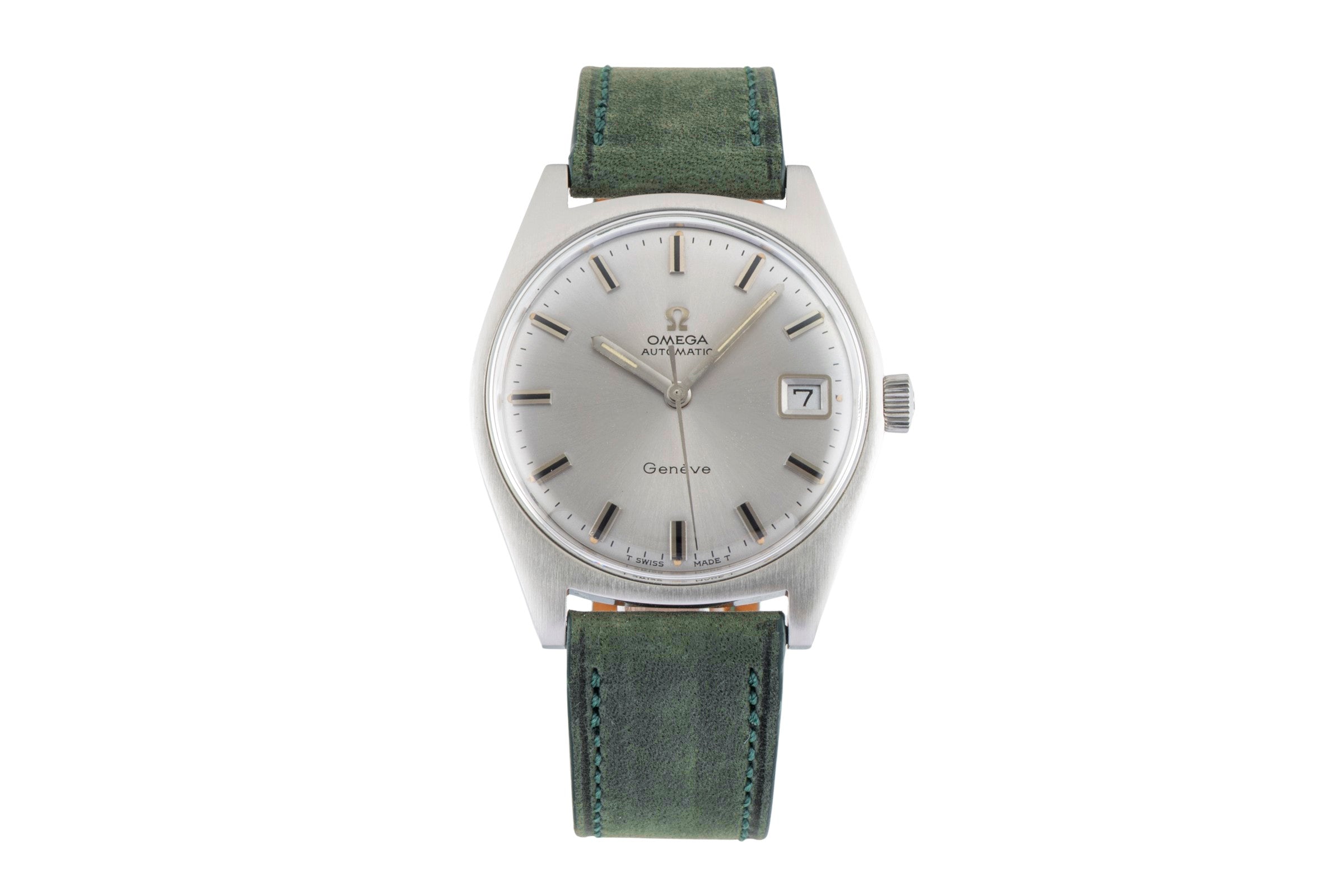 Omega Geneve Date Automatik Herrenuhr Ref. 166.041 Vintage Klassiker Box [2601092]