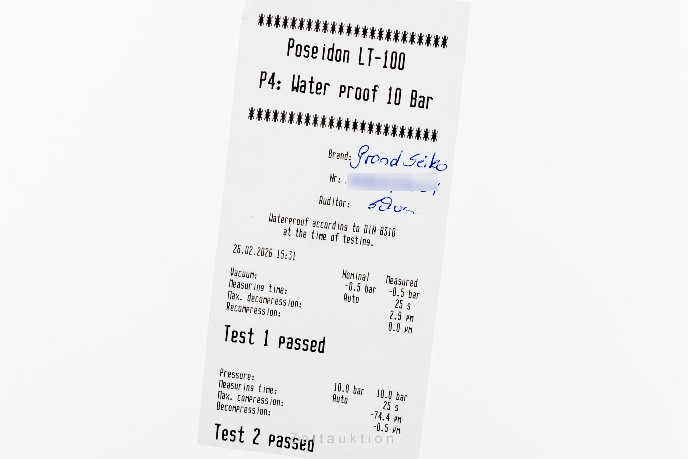 Grand Seiko acciaio quarzo orologio da uomo SBGN023 Limited  [2601093]