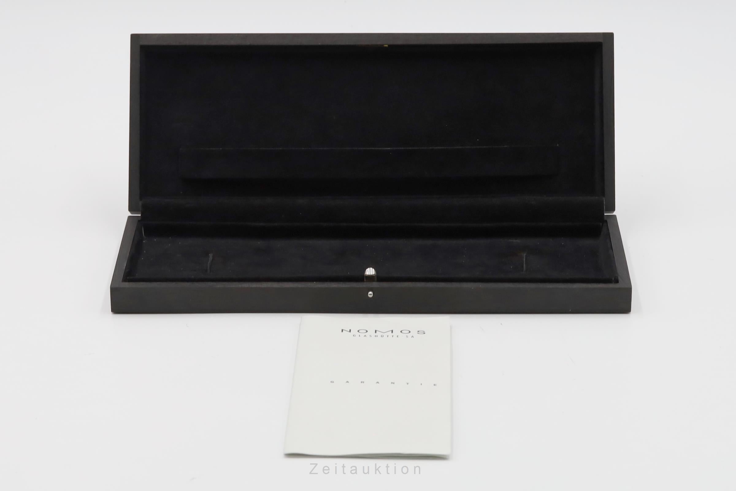 Nomos Tangente "Lange-Dial" Stahl Handaufzug Ref.101 Box und Papiere 1999 [2601098]