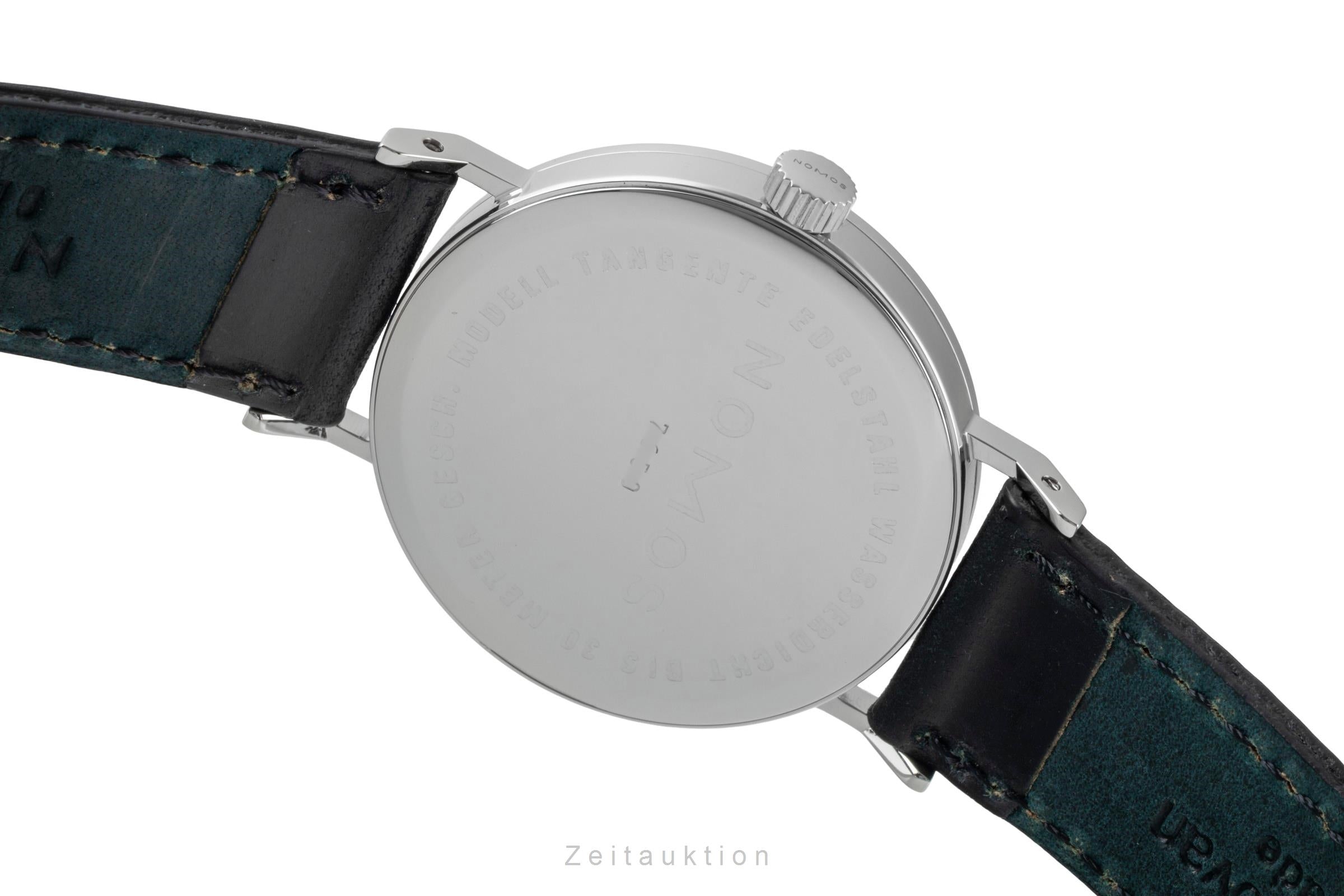 Nomos Tangente "Lange-Dial" Stahl Handaufzug Ref.101 Box und Papiere 1999 [2601098]
