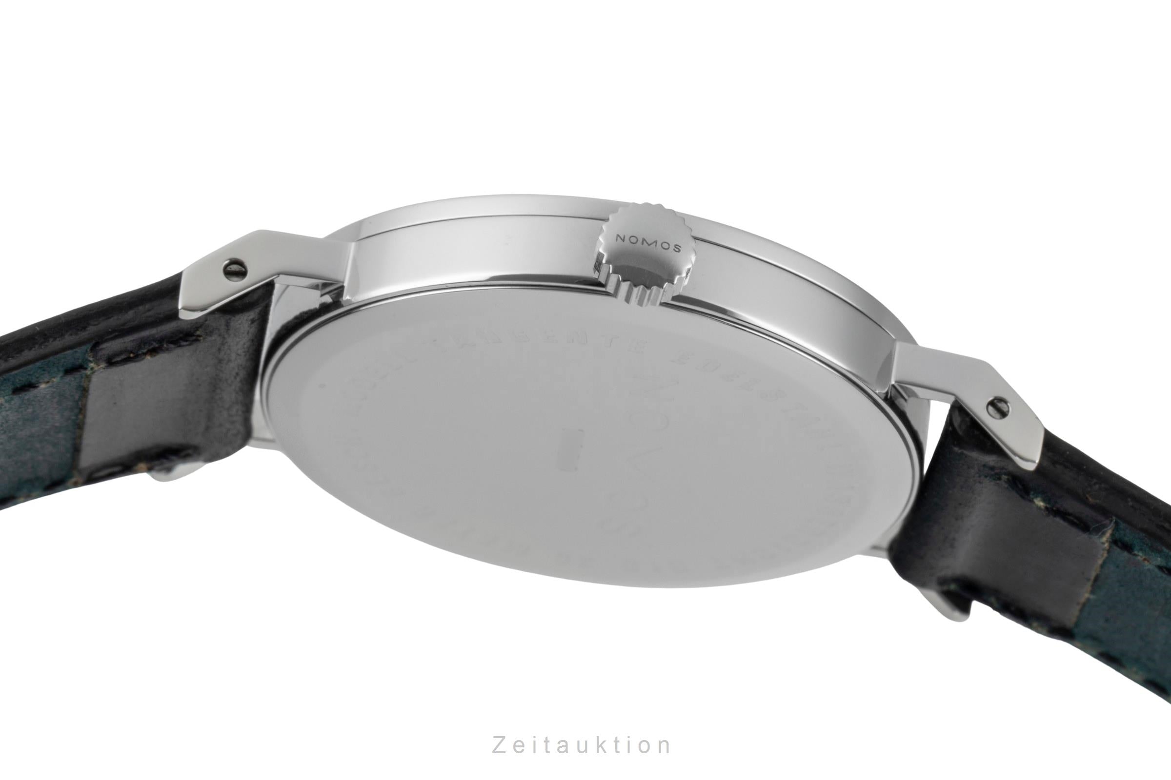 Nomos Tangente "Lange-Dial" Stahl Handaufzug Ref.101 Box und Papiere 1999 [2601098]