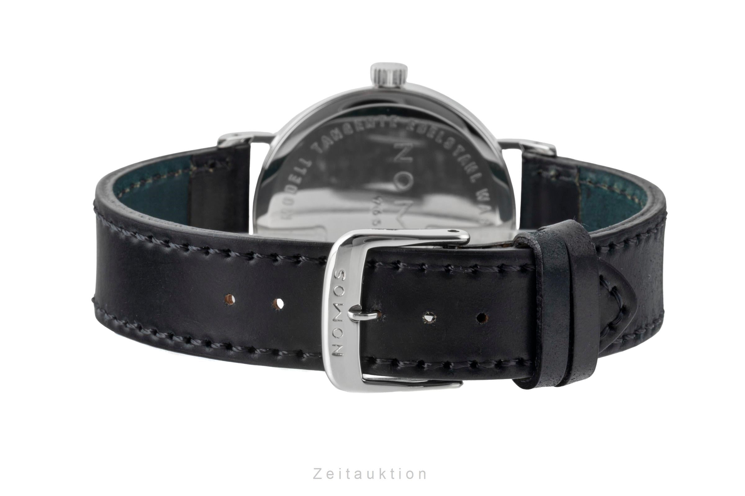 Nomos Tangente "Lange-Dial" Stahl Handaufzug Ref.101 Box und Papiere 1999 [2601098]