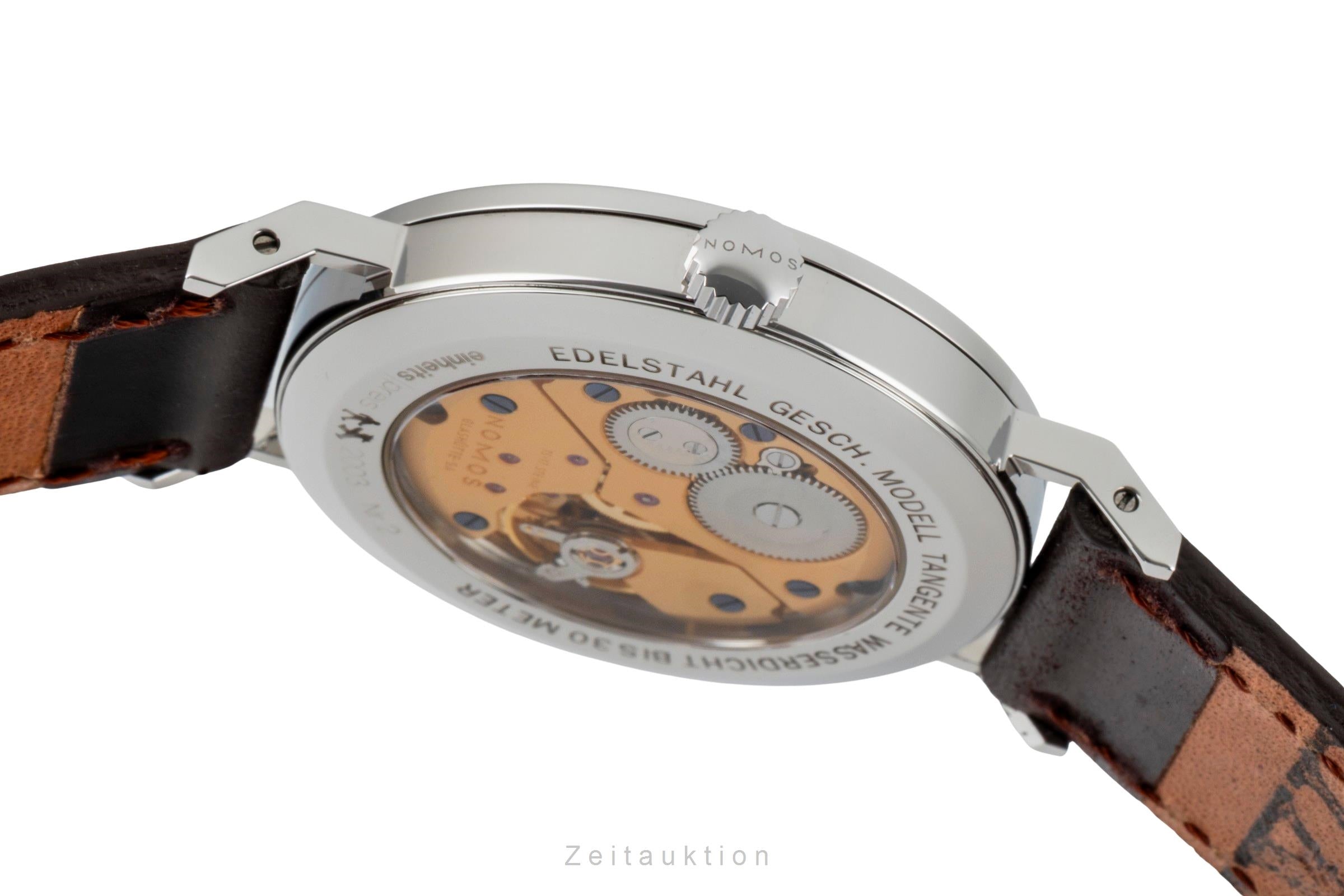 Nomos Tangente steel manual winding men's watch Tangente Einheitspreis 2003 Limited  [2601101]