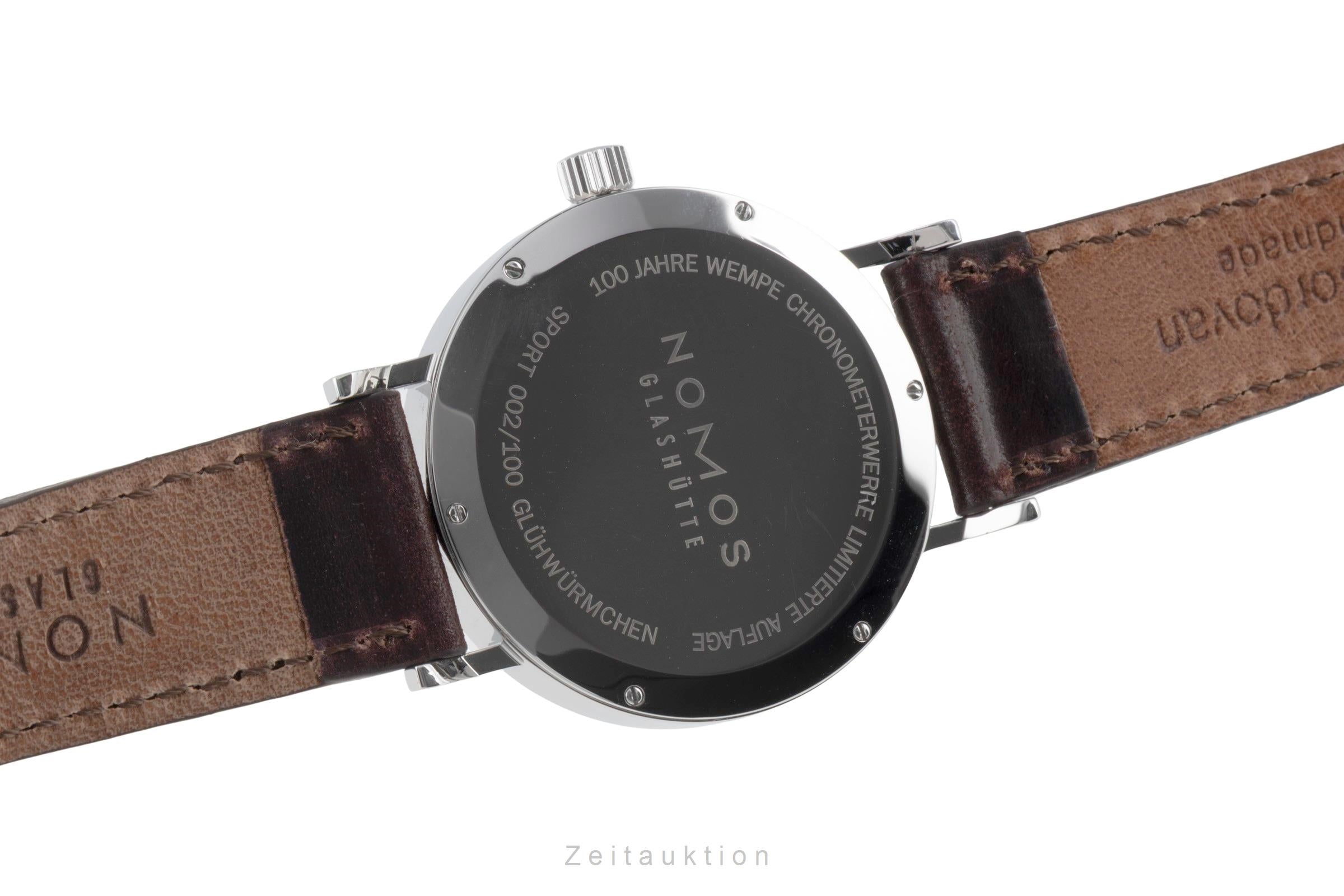 Nomos Tangente Sport steel manual winding men's watch Tangente Glühwürmchen Limited  [2601102]