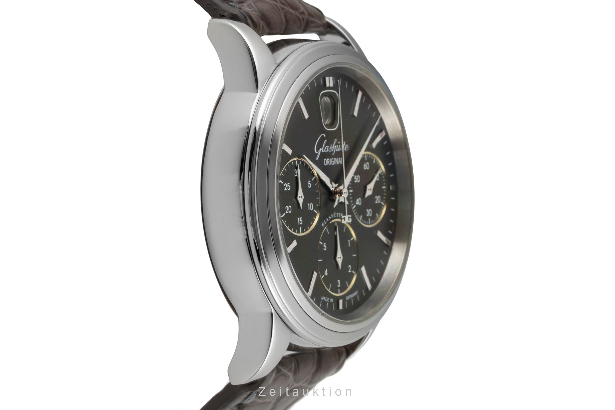 Glashütte Senator chronograph steel automatic men's watch 39-31-14-23-04  [2601110]