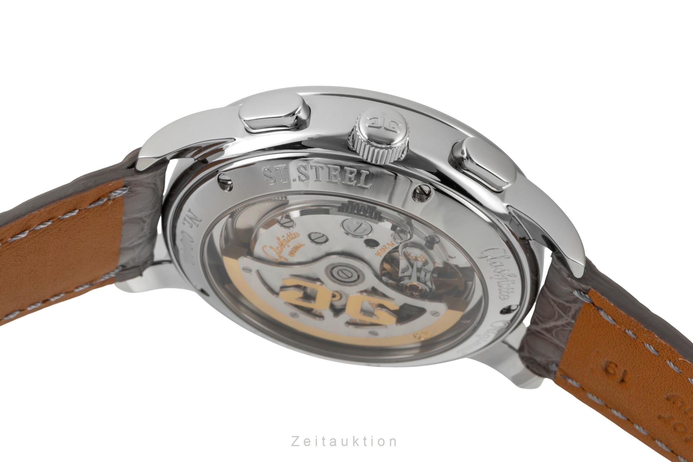 Glashütte Senator chronograph steel automatic men's watch 39-31-14-23-04  [2601110]