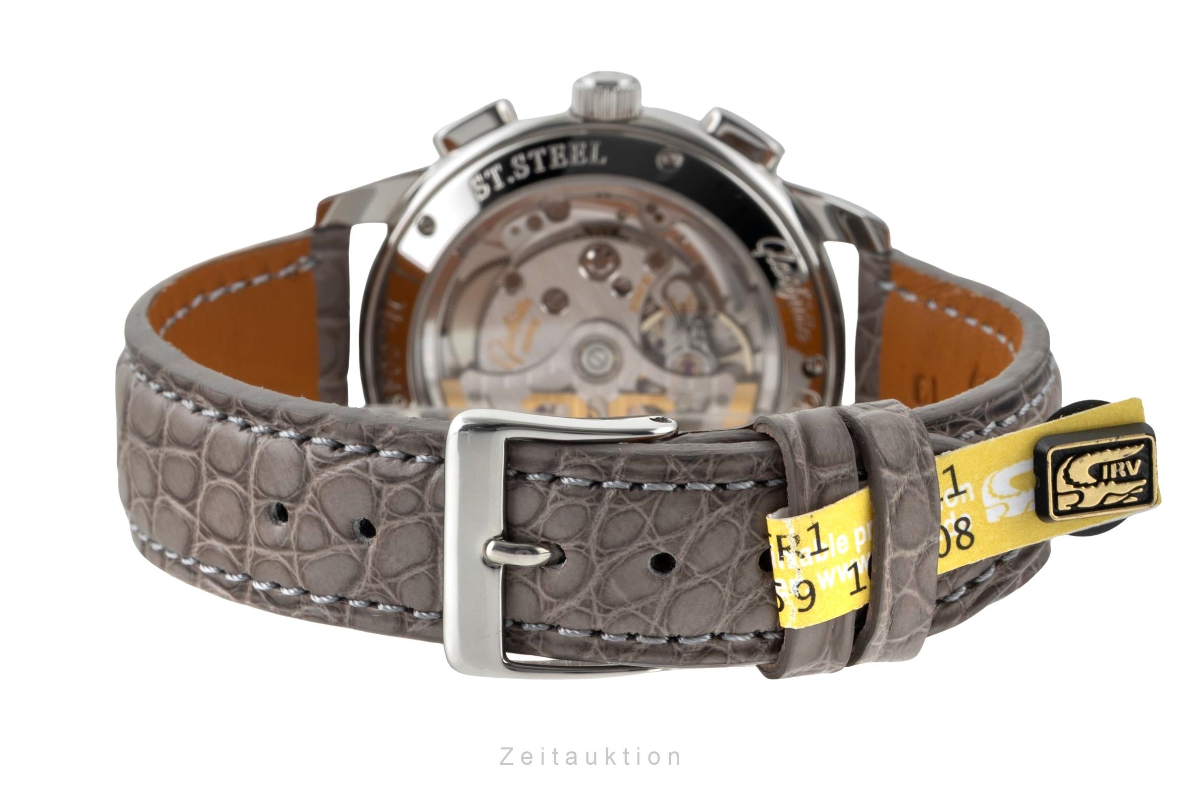 Glashütte Senator chronograph steel automatic men's watch 39-31-14-23-04  [2601110]