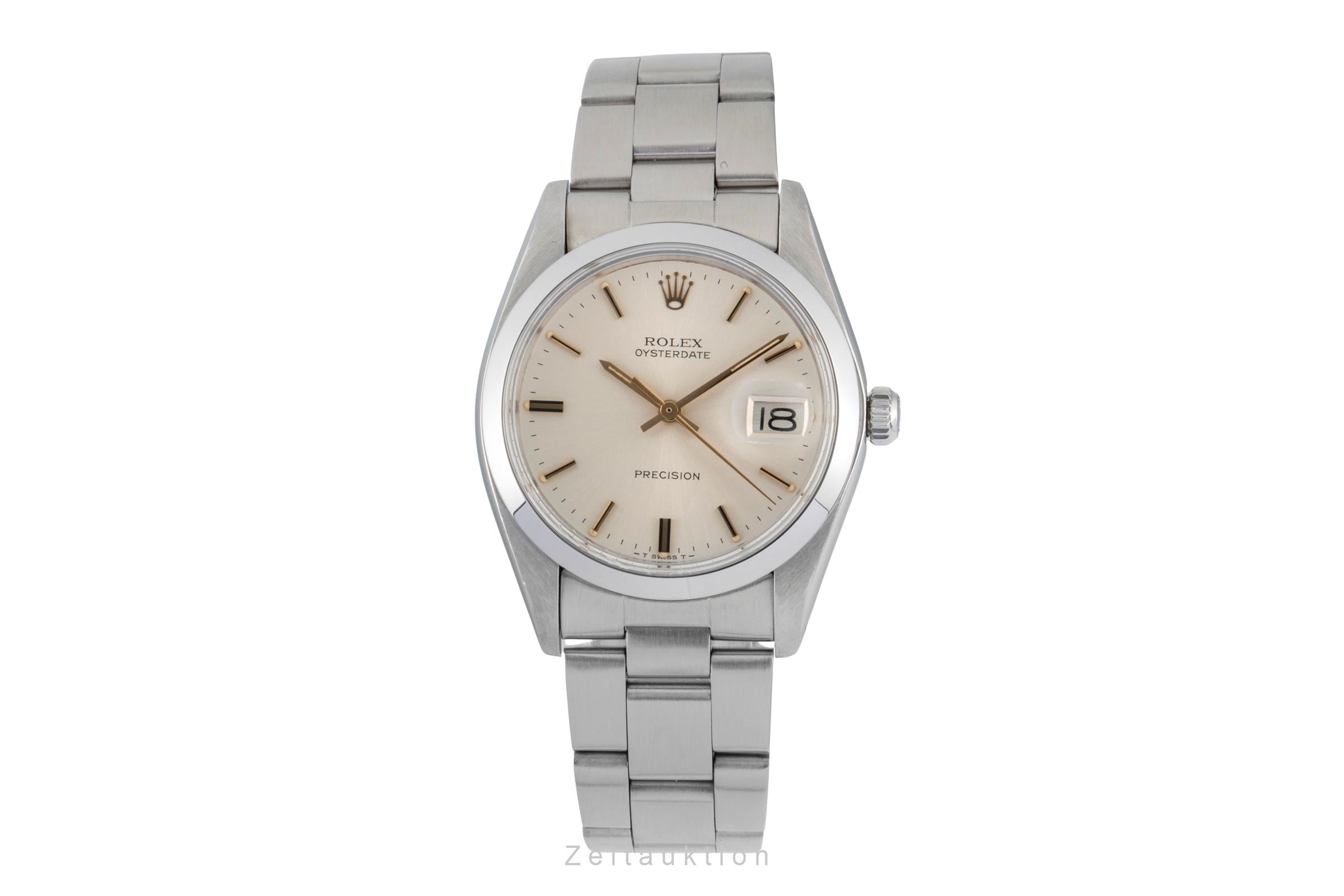 Rolex Oysterdate Silver Dial Stahl Handaufzug Herrenuhr Ref. 6694 Vintage  [2601114]