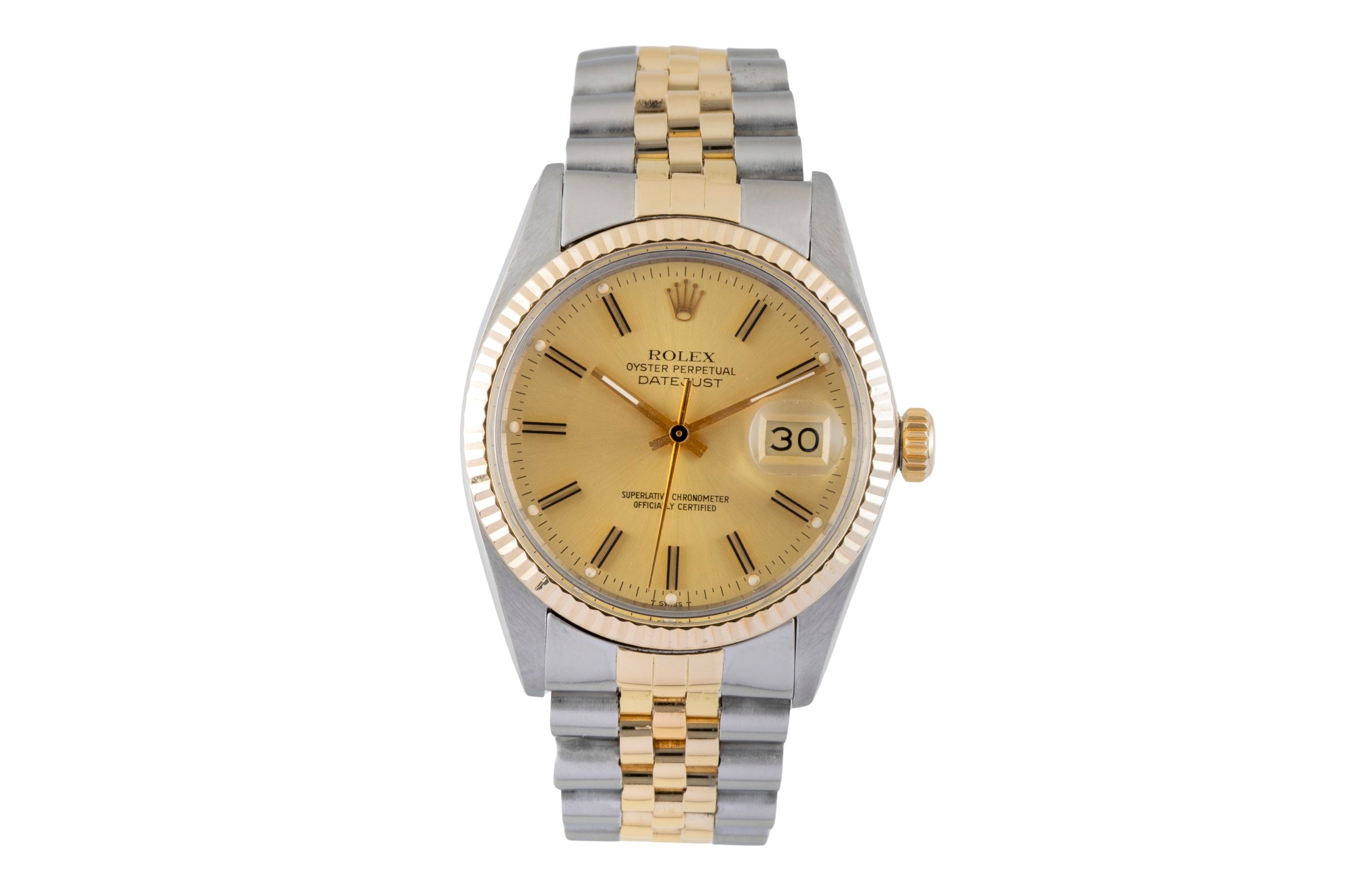 Rolex Datejust steel / gold automatic men's watch 16013 Vintage  [2601116]
