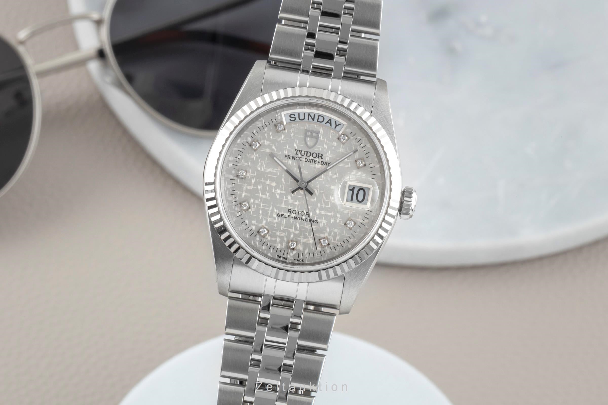 Tudor Date-Day steel / gold automatic men's watch 76214  [2601117]