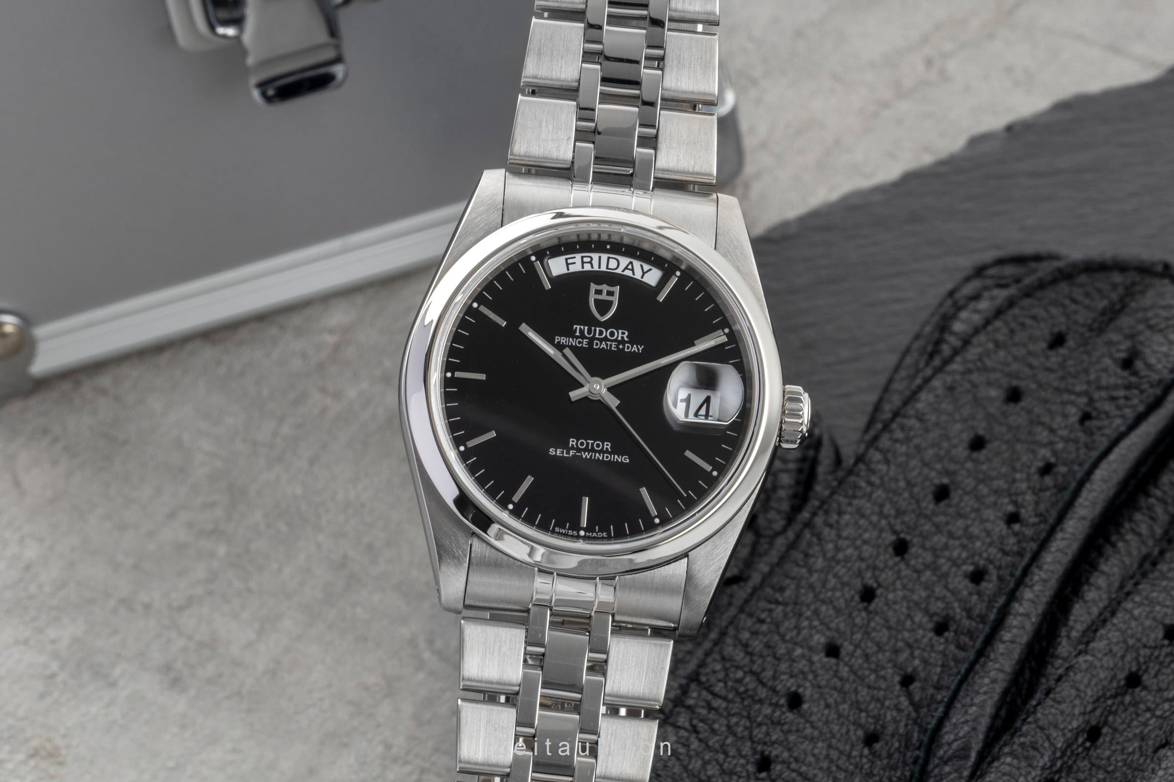 Tudor Date-Day steel automatic men's watch 76200  [2601118]