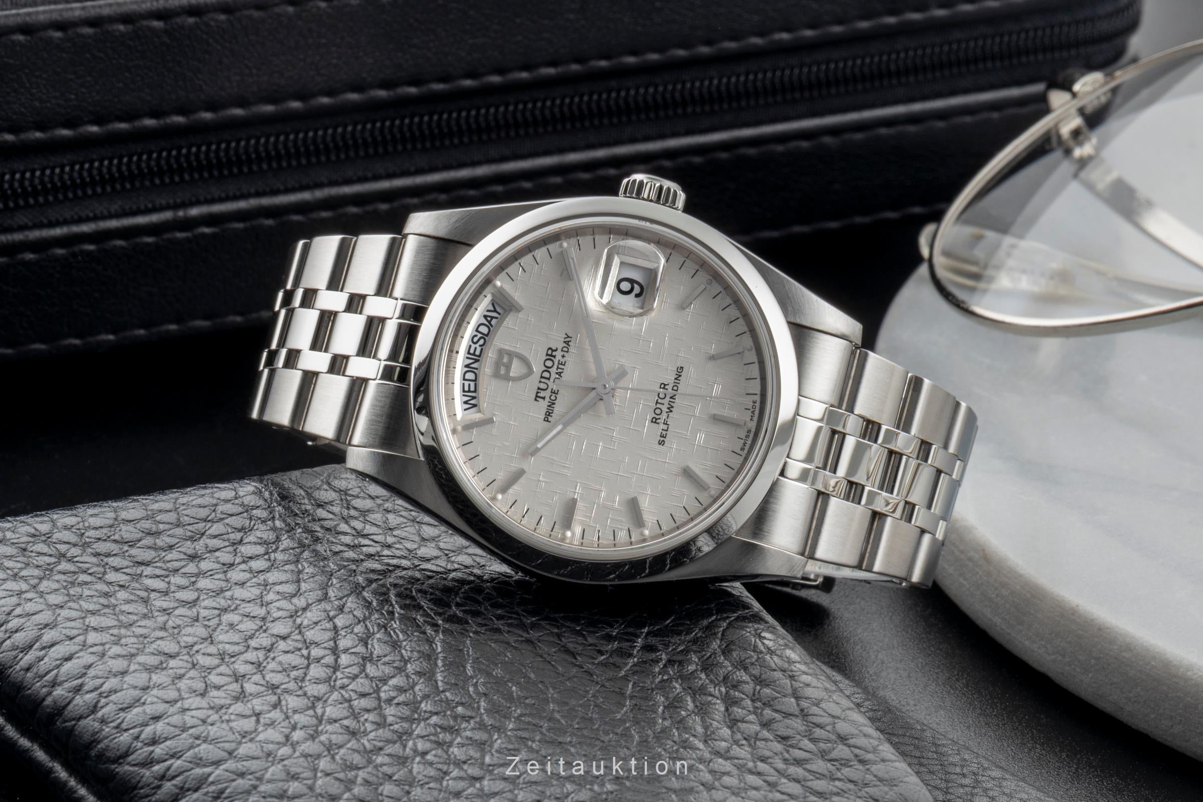 Tudor Date-Day steel automatic men's watch 76200  [2601119]