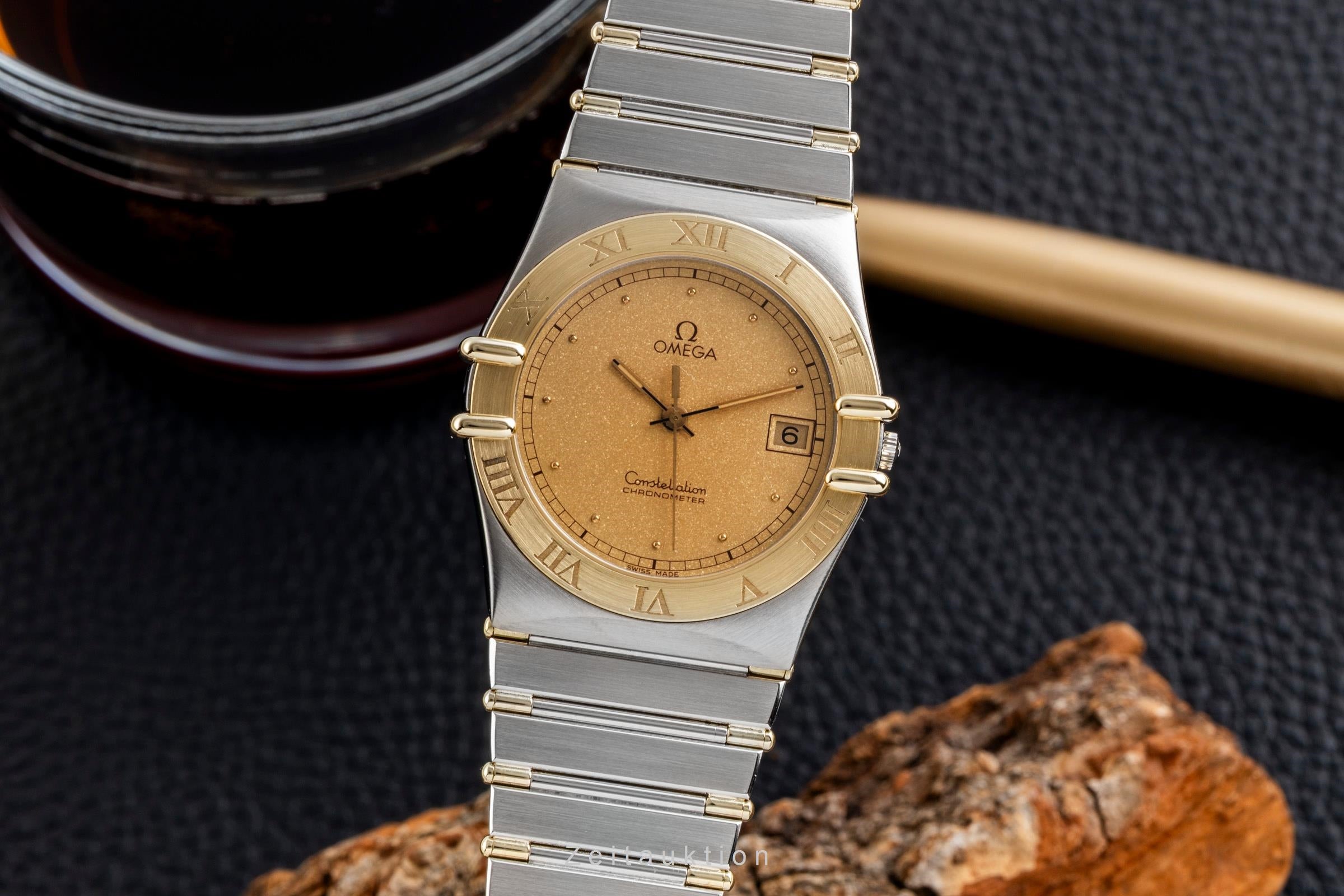 Omega Constellation Stahl Quarz Herrenuhr Ref. 198.0136 398.0864 Klassiker  [2601130]