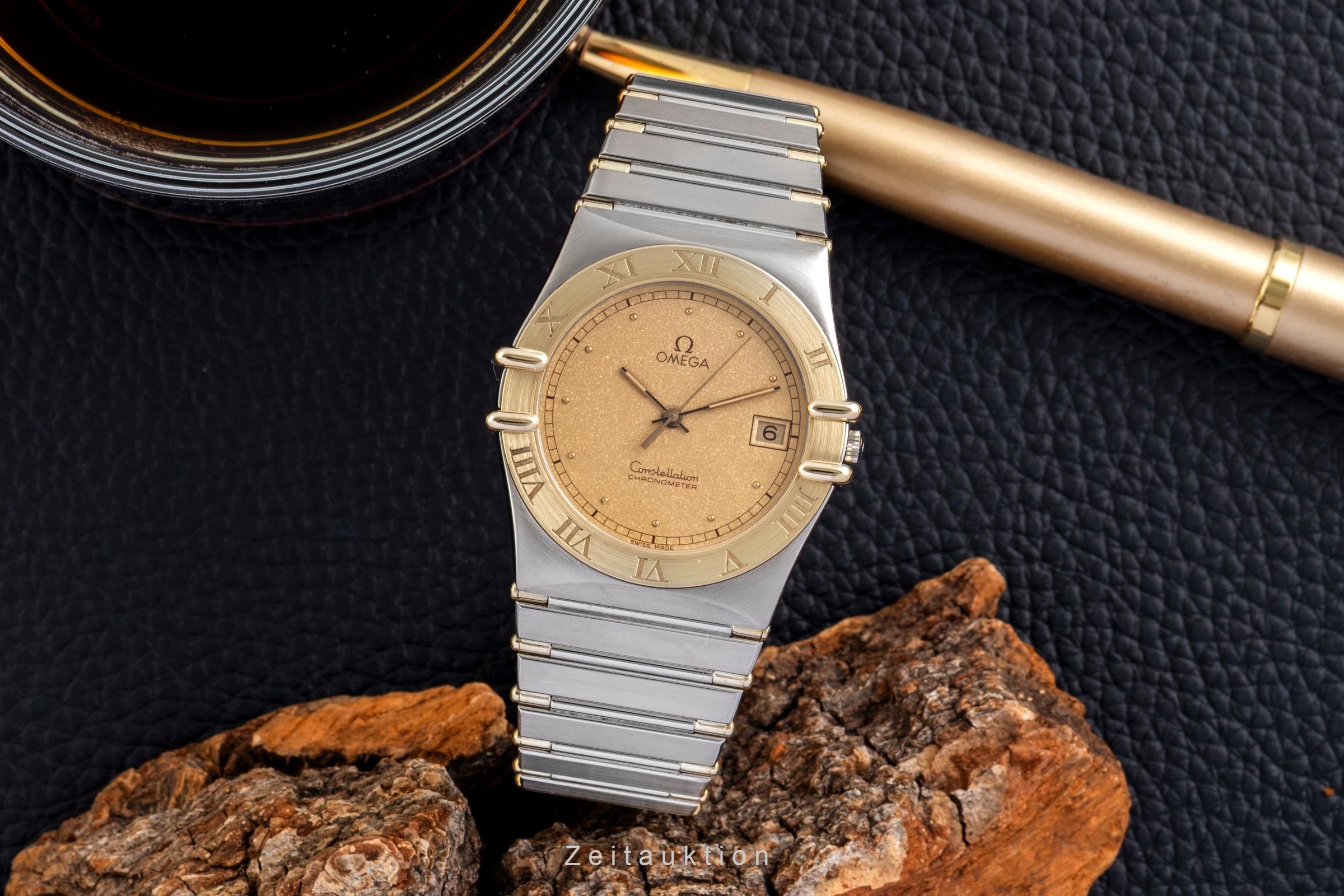 Omega Constellation acier / or  quartz montre pour hommes 198.0136   398.0864  [2601130]
