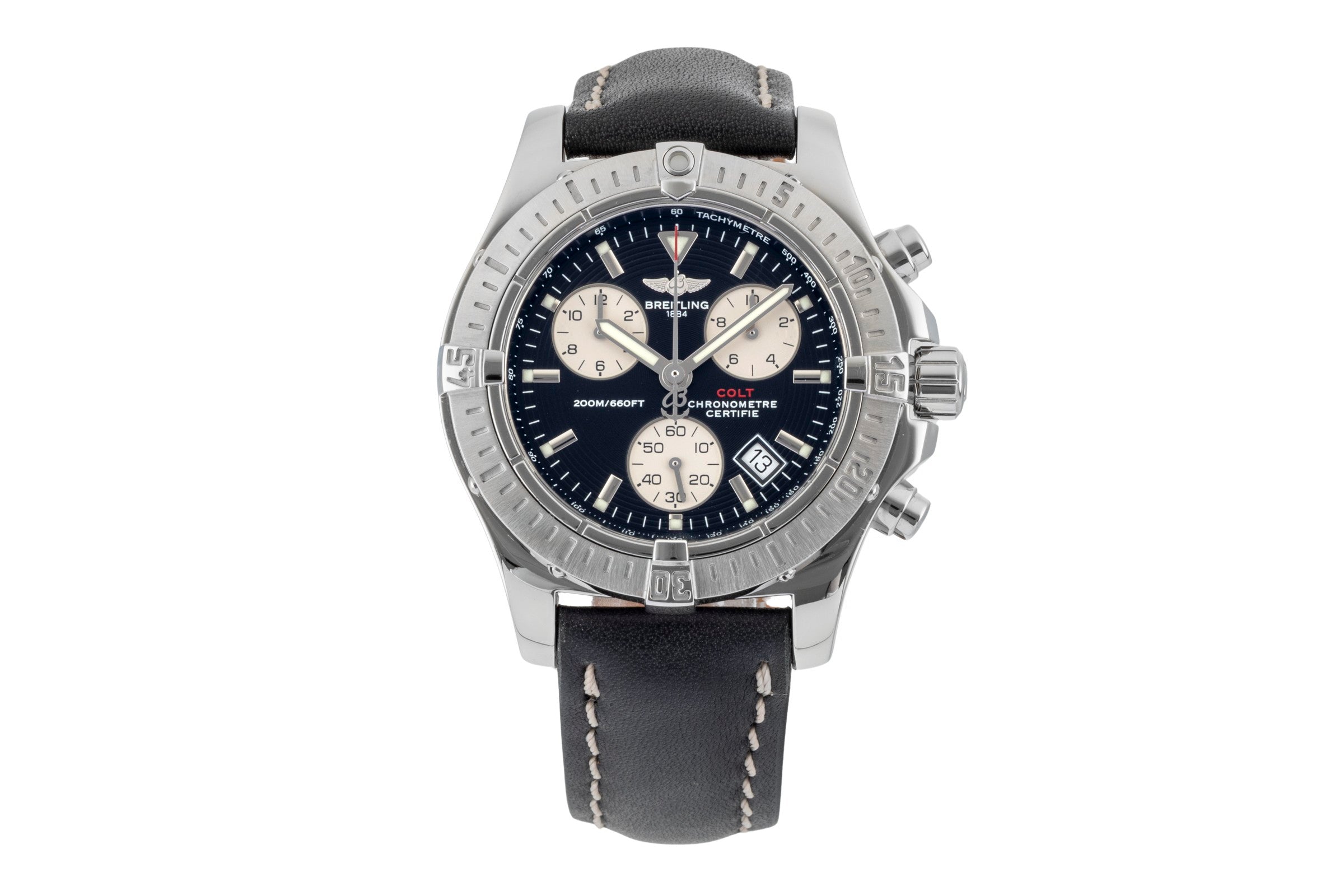 Breitling Colt Chronograph steel quartz Kal. B73 Ref. A73380-018