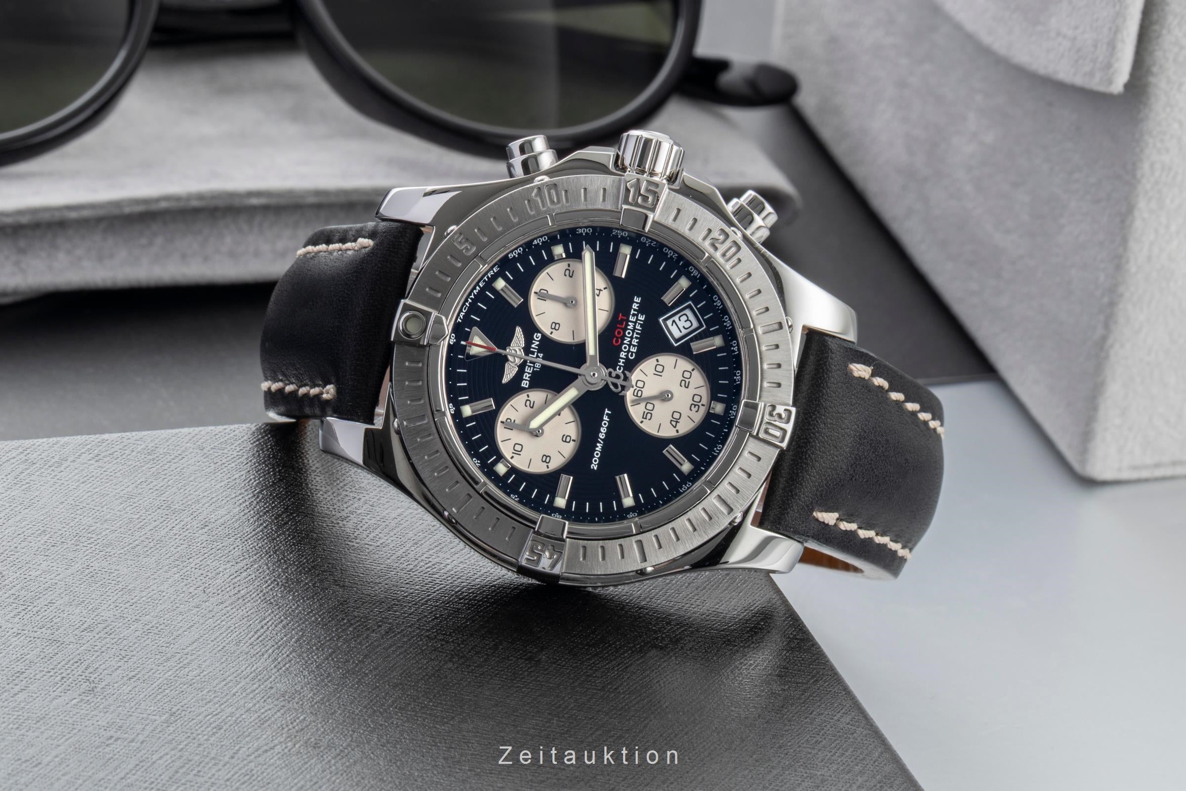 Breitling Colt Chronograph steel quartz Kal. B73 Ref. A73380-018
