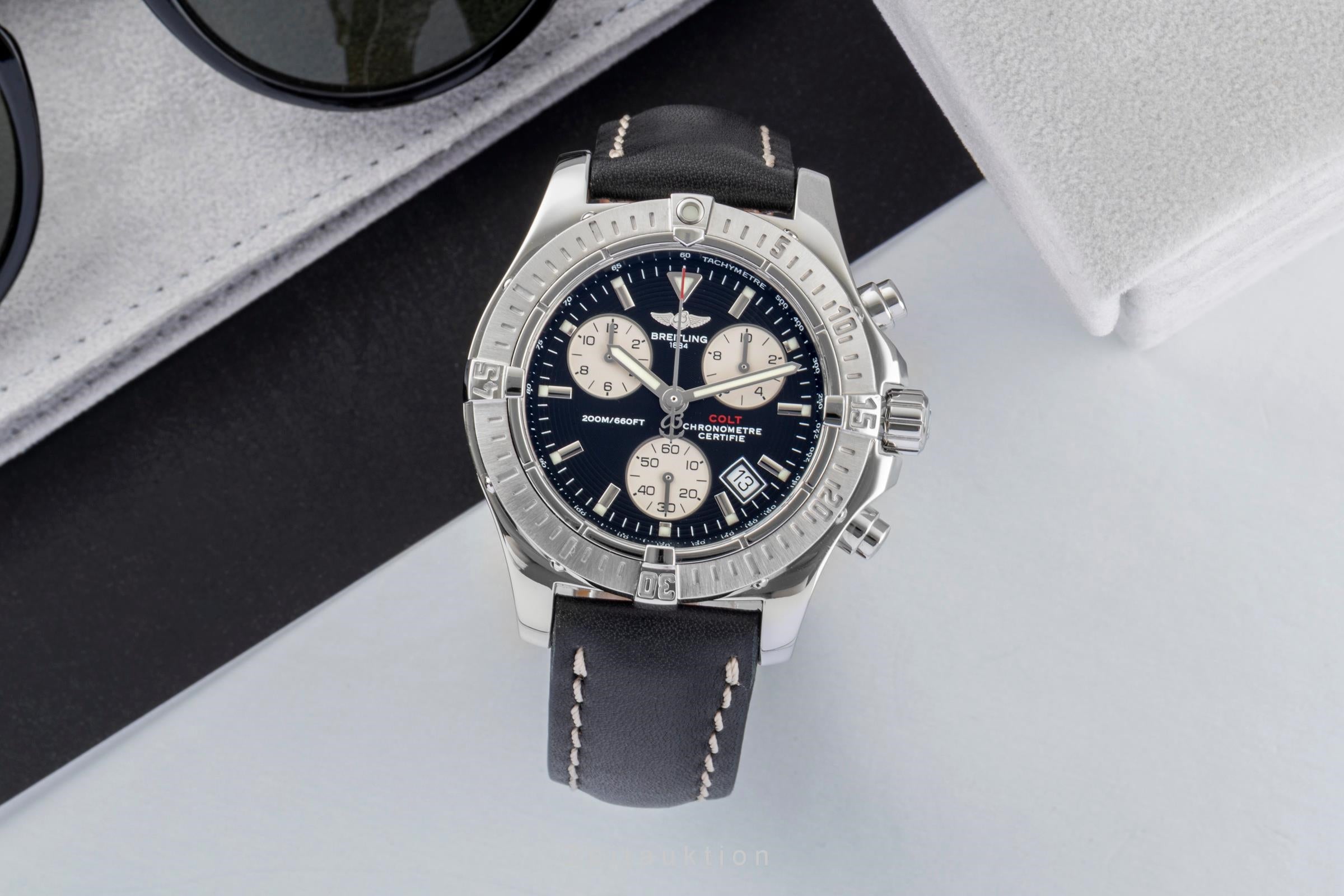Breitling Colt Chronograph  chronographe acier quartz montre pour hommes A73380-018  [2601143]