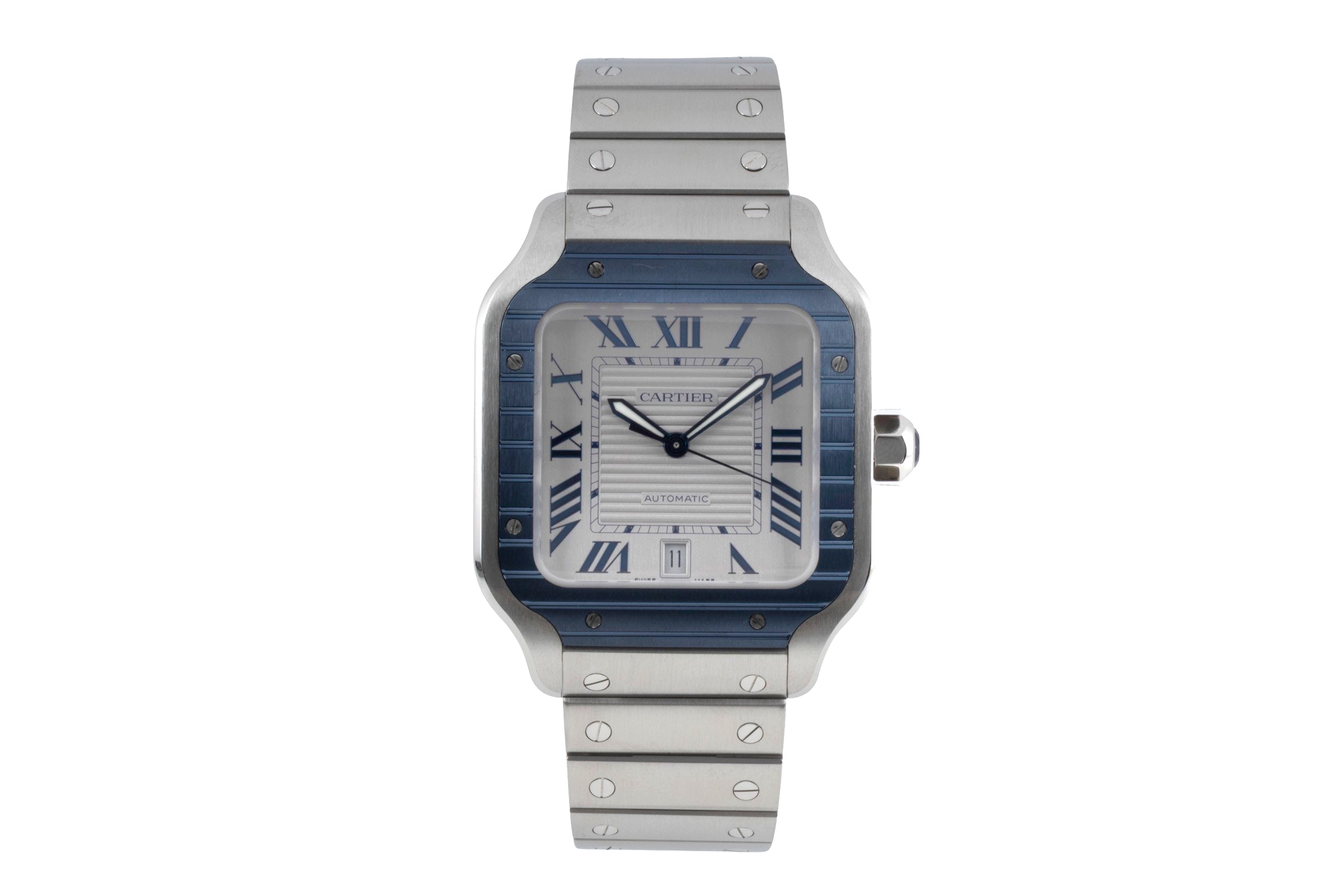 Cartier Santos steel automatic men's watch WSSA0047  [2601148]