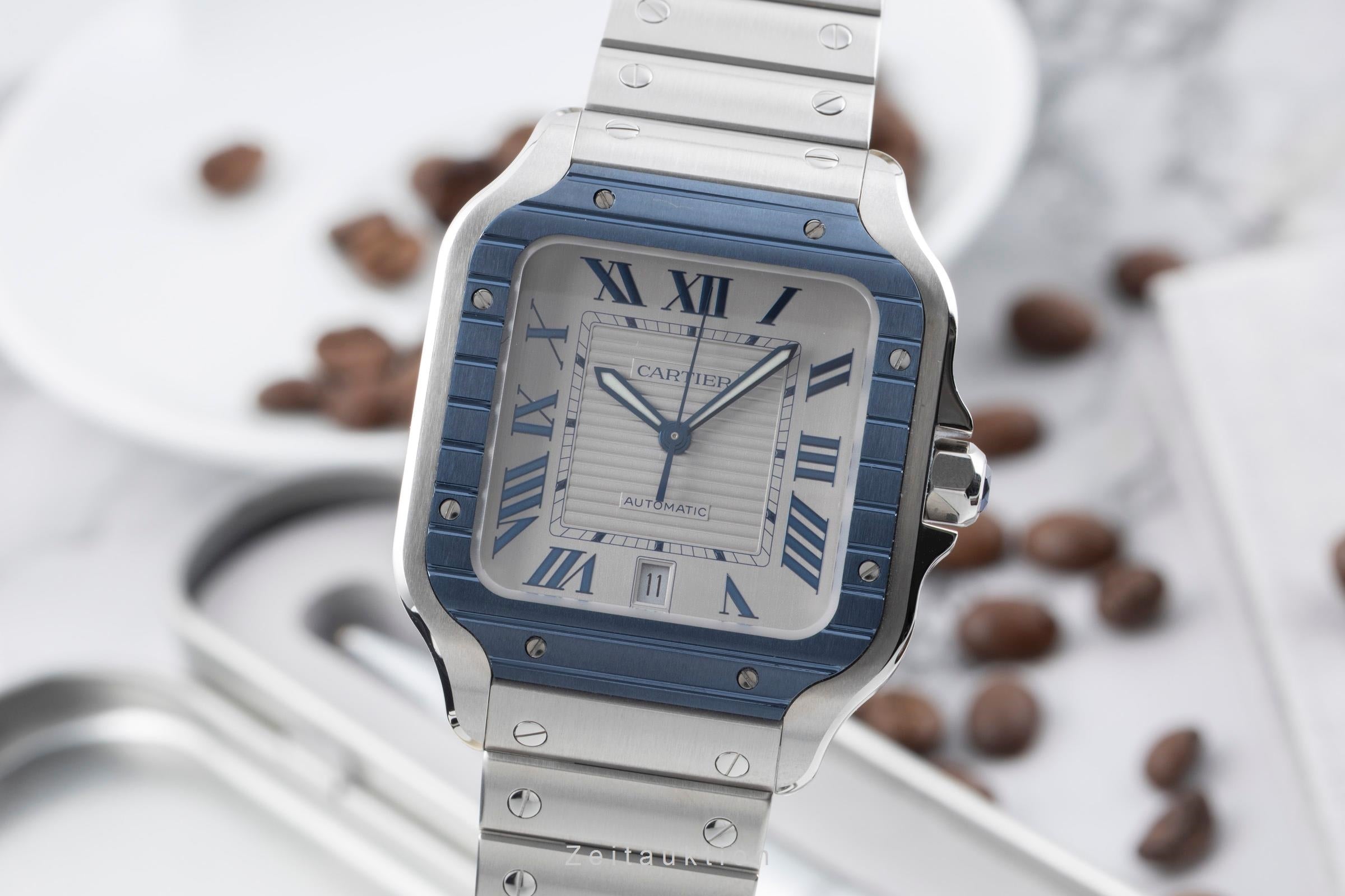 Cartier Santos steel automatic men's watch WSSA0047  [2601148]