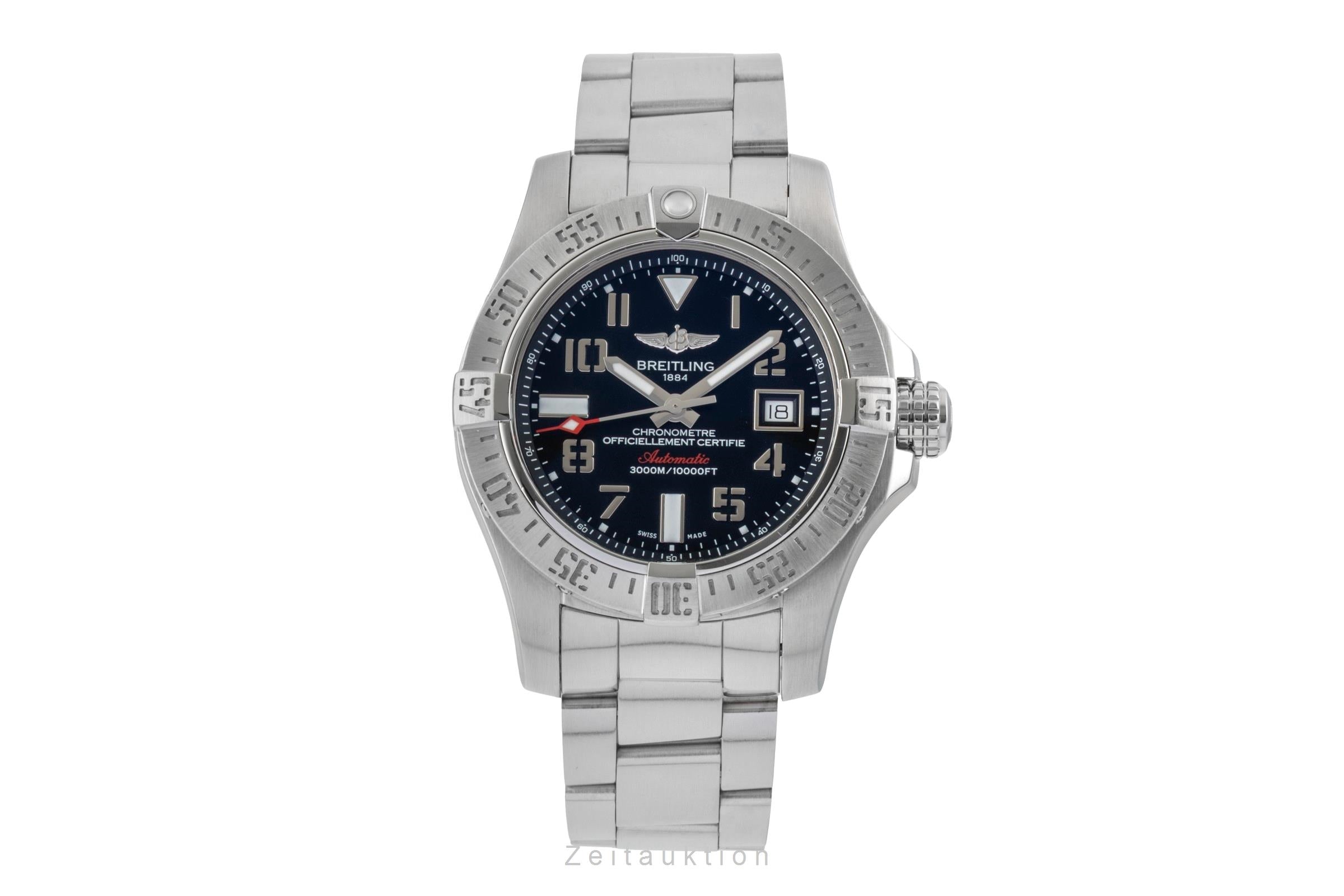 Breitling Avenger II Seawolf acier automatique montre pour hommes A17331  [2601153]