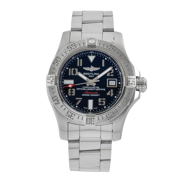 Breitling Avenger II Seawolf acier automatique montre pour hommes A17331  [2601153]