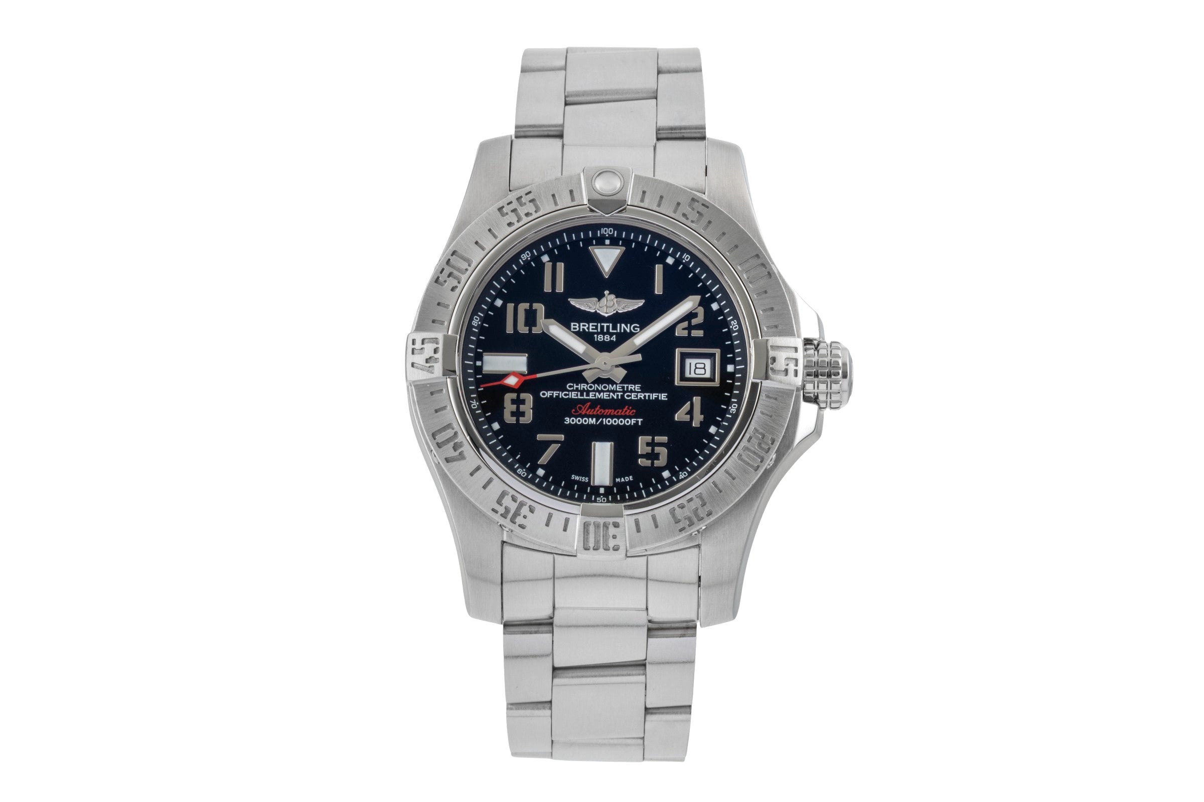 Breitling Avenger II Seawolf Stahl Automatik Ref. A1733110/BC31 B&P 2014 [2601153]