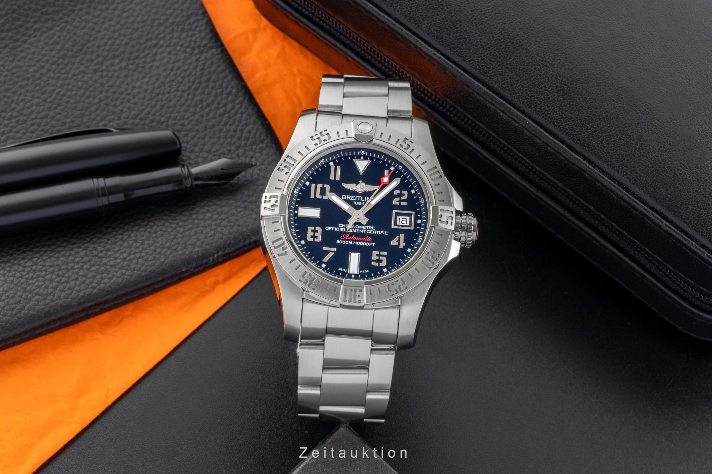 Breitling Avenger II Seawolf acier automatique montre pour hommes A17331  [2601153]