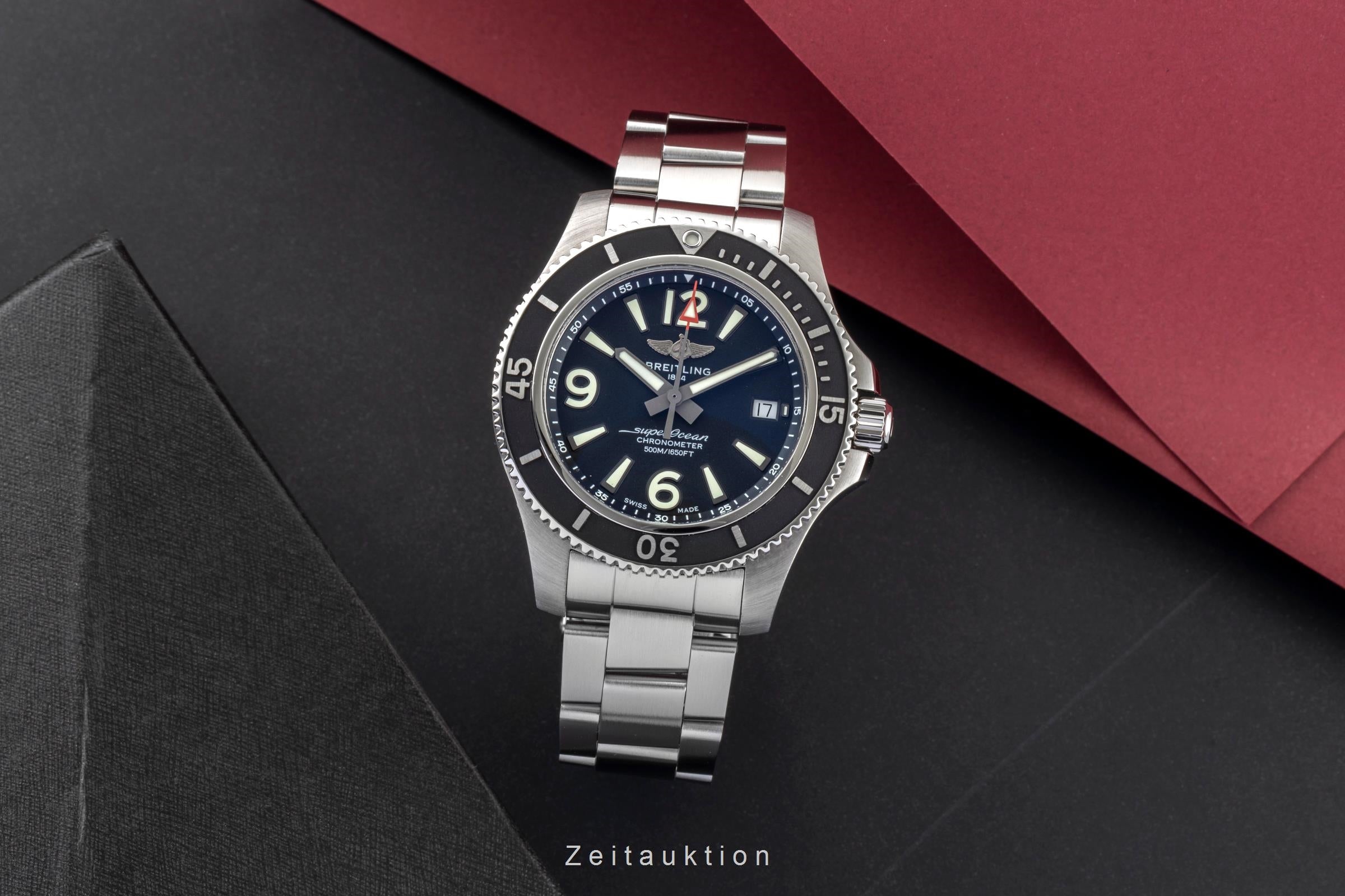 Breitling Superocean acier automatique montre pour hommes A17366021B1A1  [2601155]