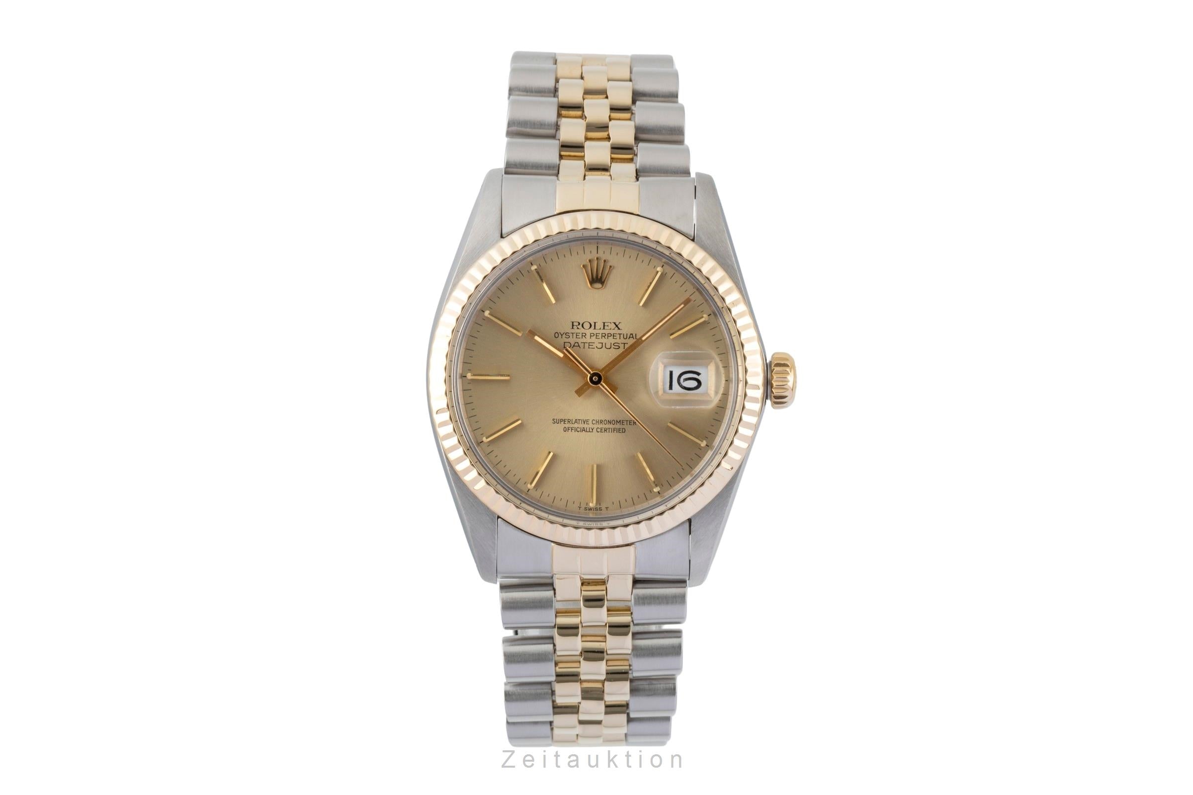 Rolex Datejust steel / gold automatic men's watch 16013 Vintage  [2601165]