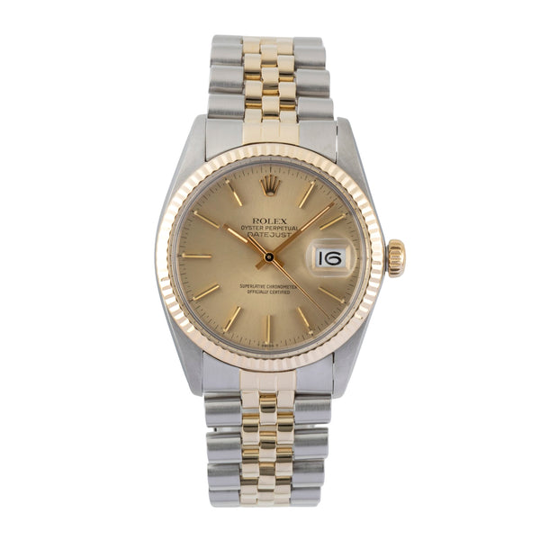 Rolex Datejust steel / gold automatic men's watch 16013 Vintage  [2601165]