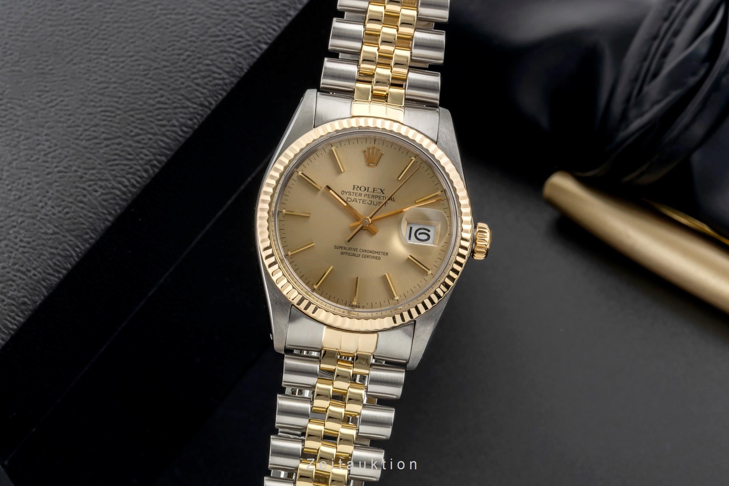 Rolex Datejust steel / gold automatic men's watch 16013 Vintage  [2601165]