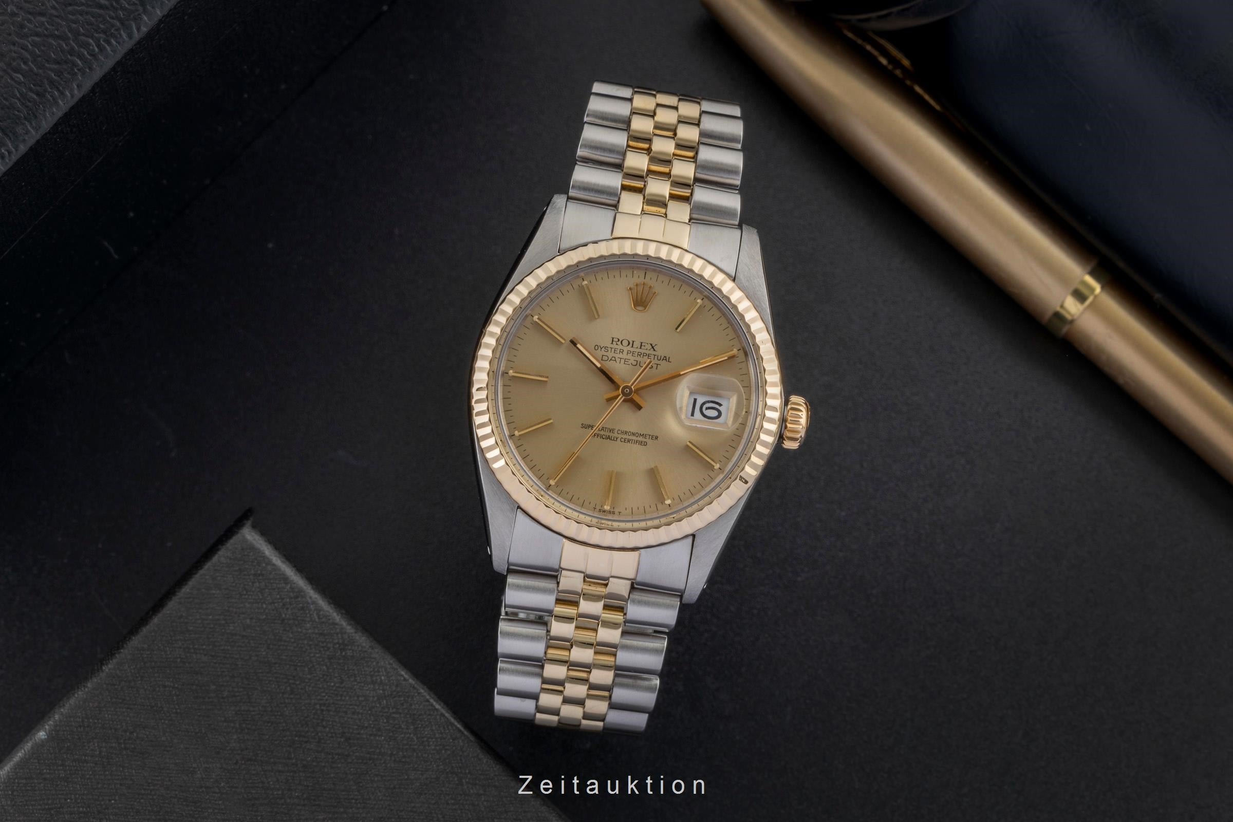 Rolex Datejust steel / gold automatic men's watch 16013 Vintage  [2601165]