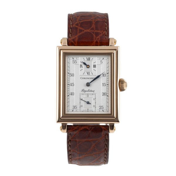 Chronoswiss Regulateur oro 18 ct carica manuale orologio da uomo CH 2951  [2601166]