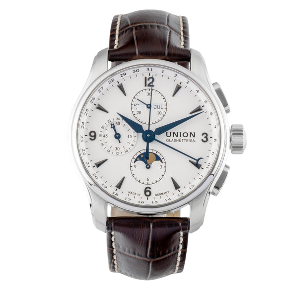 Union Glashütte Belisar cronógrafo acero automático reloj para caballeros D002.425.16.037.00  LP: 3600EUR  [2601168]