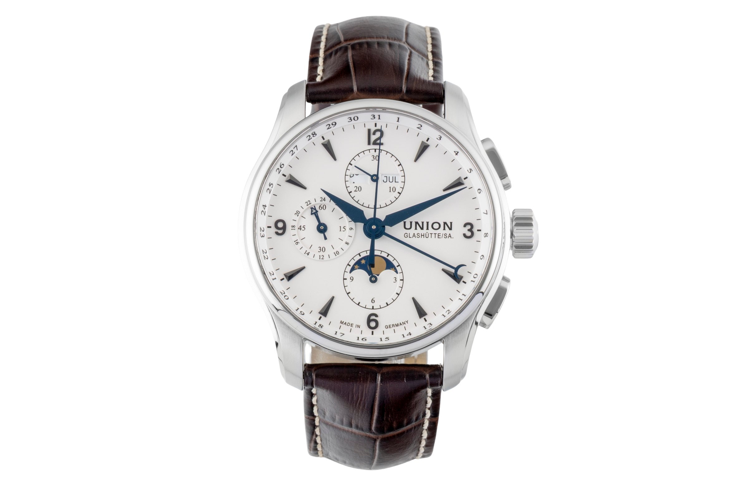 Union Glashütte Belisar cronógrafo acero automático reloj para caballeros D002.425.16.037.00  LP: 3600EUR  [2601168]