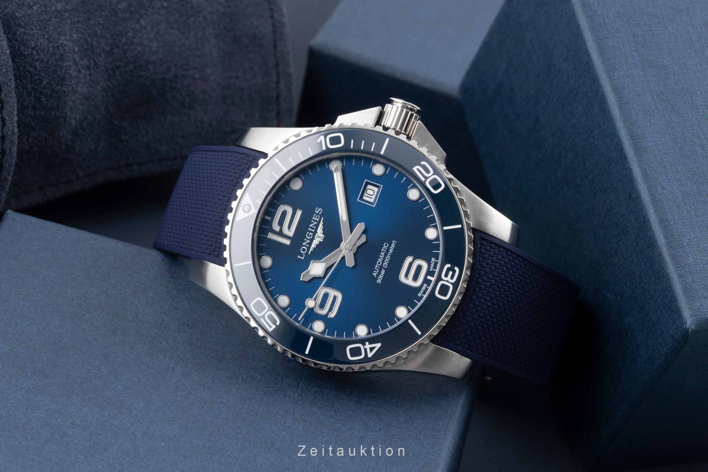 Longines Hydro Conquest steel automatic men's watch L3.782.4.96.9 LP: 1950EUR  [2601171]