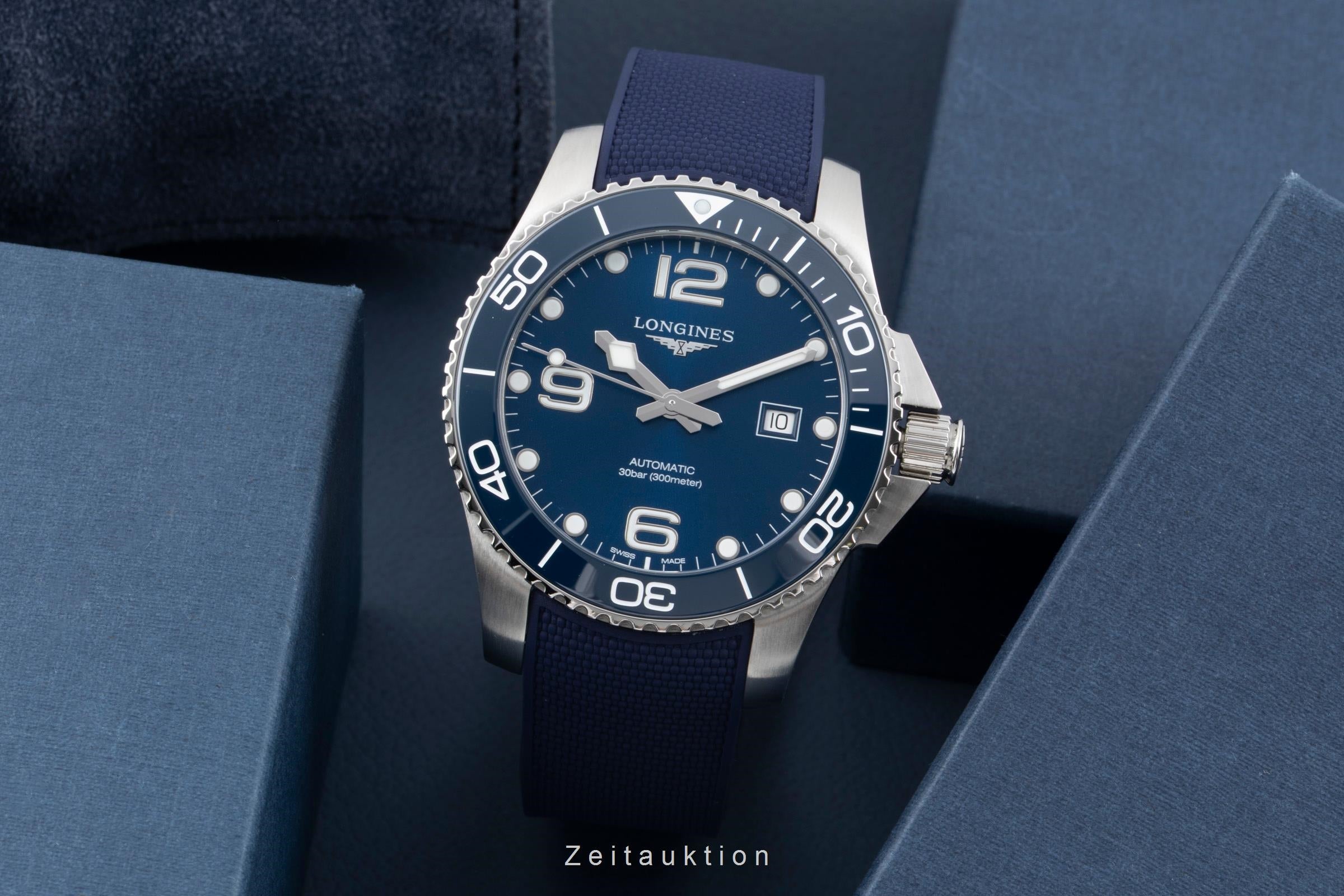 Longines Hydro Conquest steel automatic men's watch L3.782.4.96.9 LP: 1950EUR  [2601171]