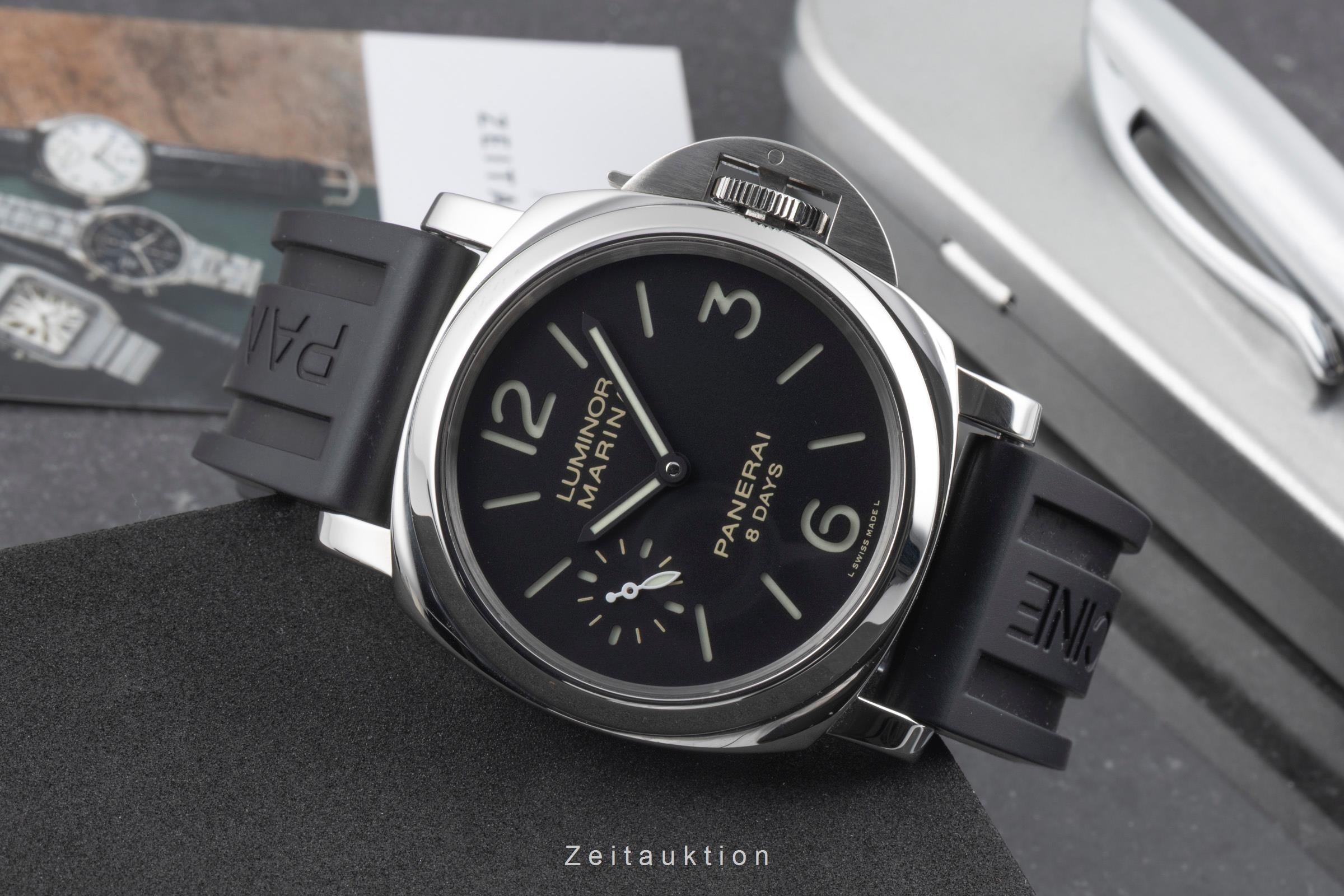 Panerai Luminor Marina acciaio carica manuale orologio da uomo PAM00510  [2601175]