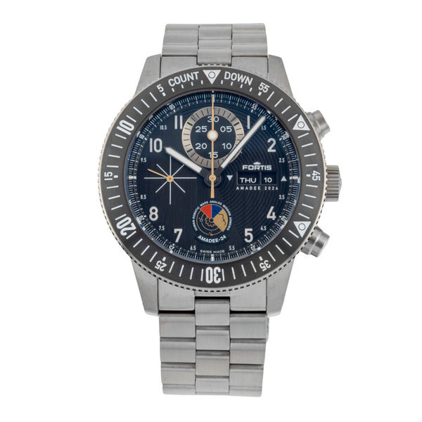 Fortis chronograph titanium automatic men's watch F2040016 LP: 6100EUR Limited  [2601179]