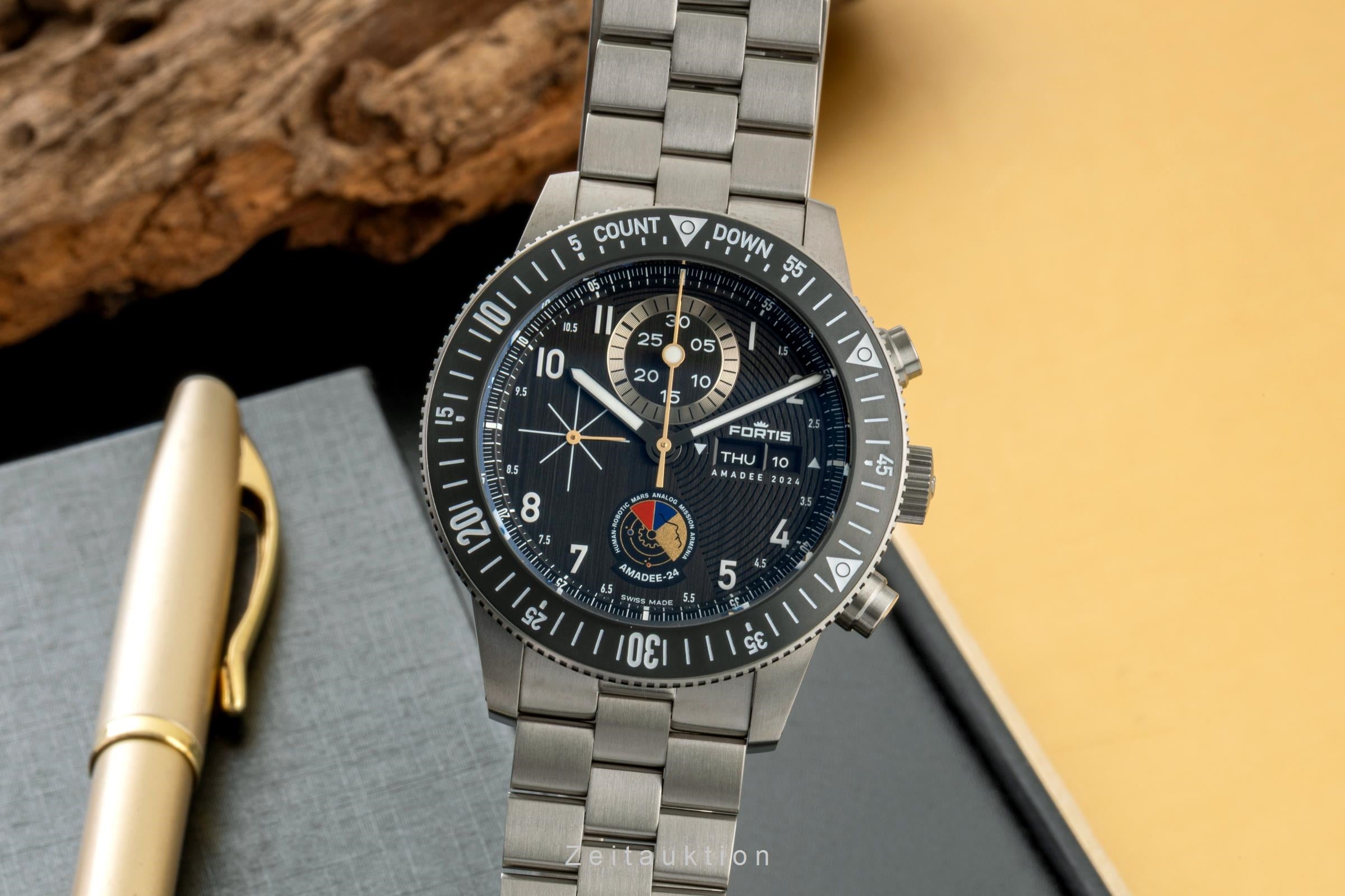 Fortis * chronograph titanium automatic Kal. Werk17 Ref. F2040016