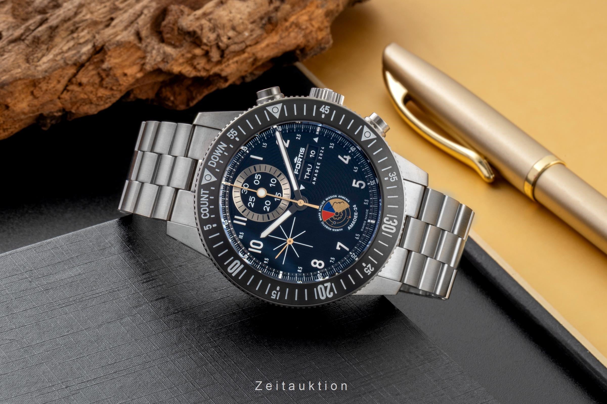 Fortis chronograph titanium automatic men's watch F2040016 LP: 6100EUR Limited  [2601179]