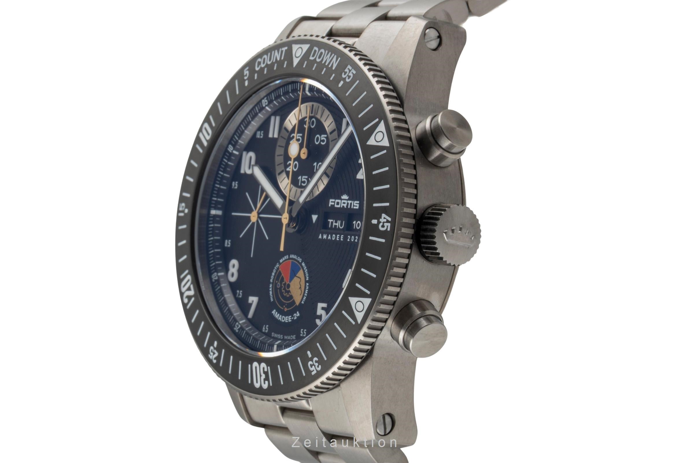 Fortis chronograph titanium automatic men's watch F2040016 LP: 6100EUR Limited  [2601179]