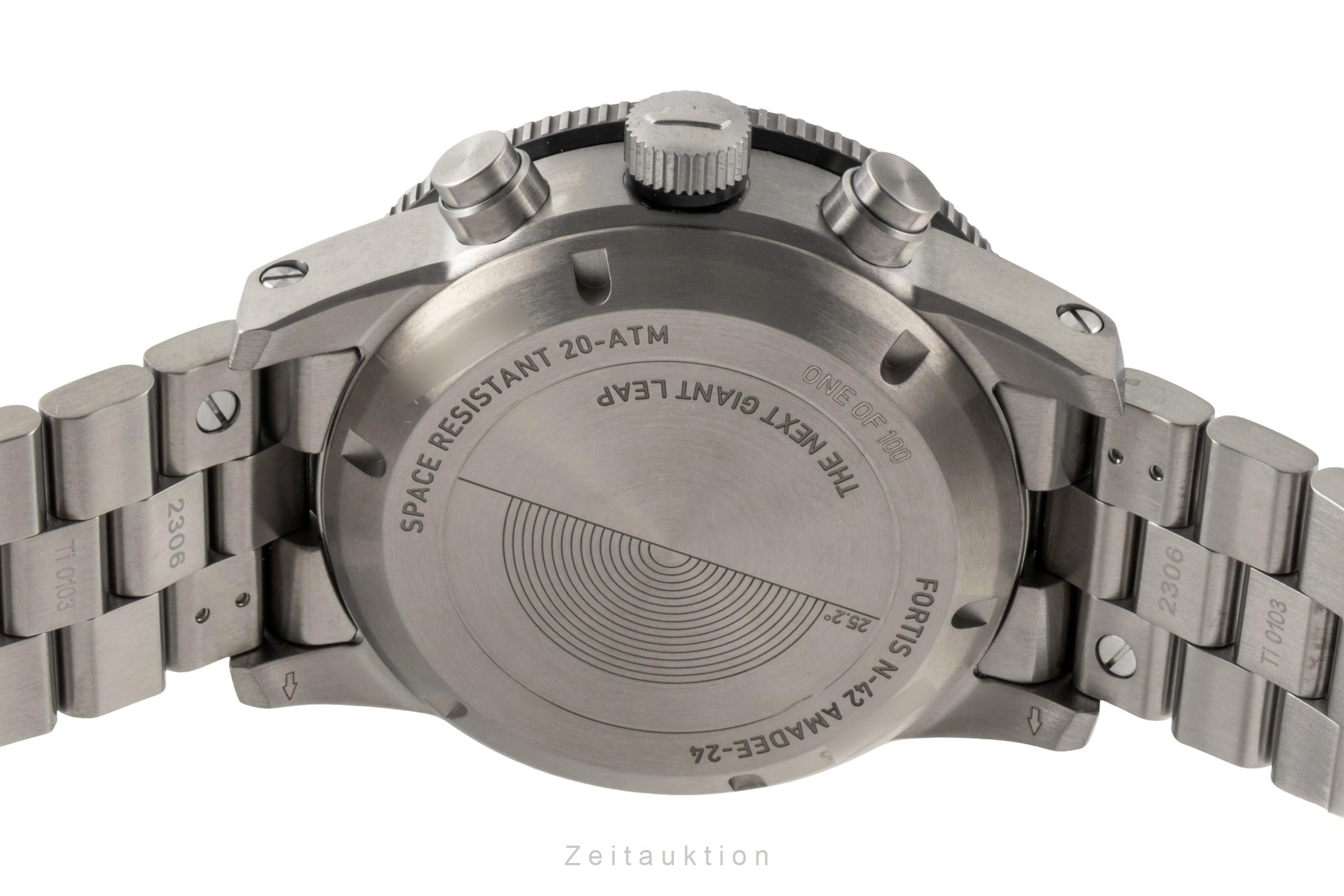 Fortis chronograph titanium automatic men's watch F2040016 LP: 6100EUR Limited  [2601179]