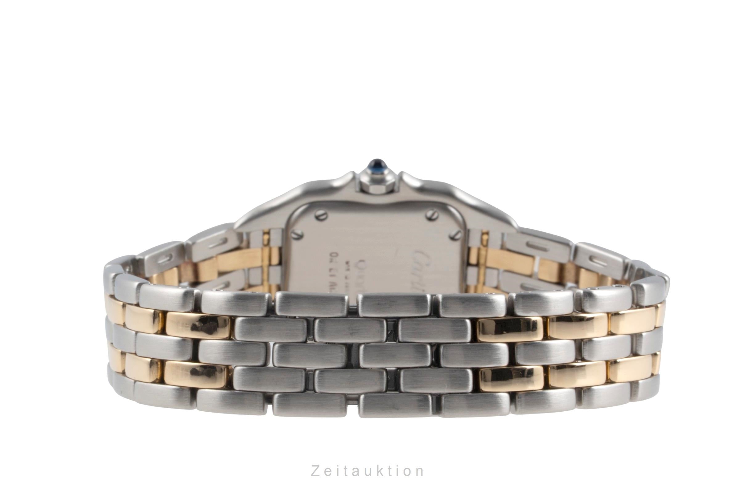 Cartier Panthere steel / gold quartz women's watch 66921 Vintage  [2601181]