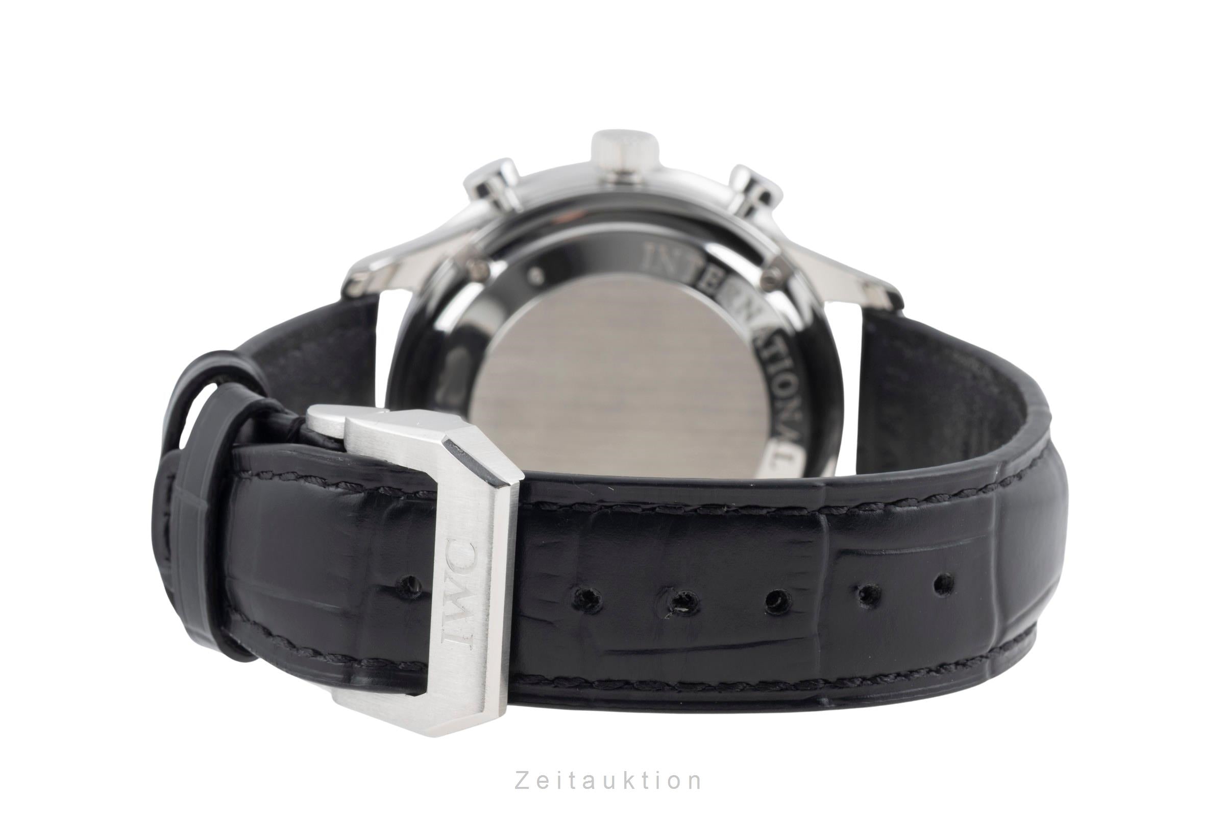 IWC Portugieser chronographe acier automatique montre pour hommes IW371447 LP: 9100EUR  [2601186]