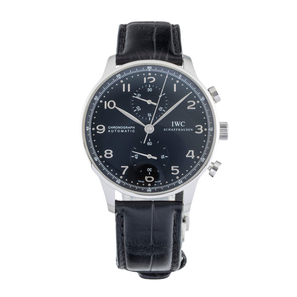 IWC Portugieser chronographe acier automatique montre pour hommes IW371447 LP: 9100EUR  [2601187]