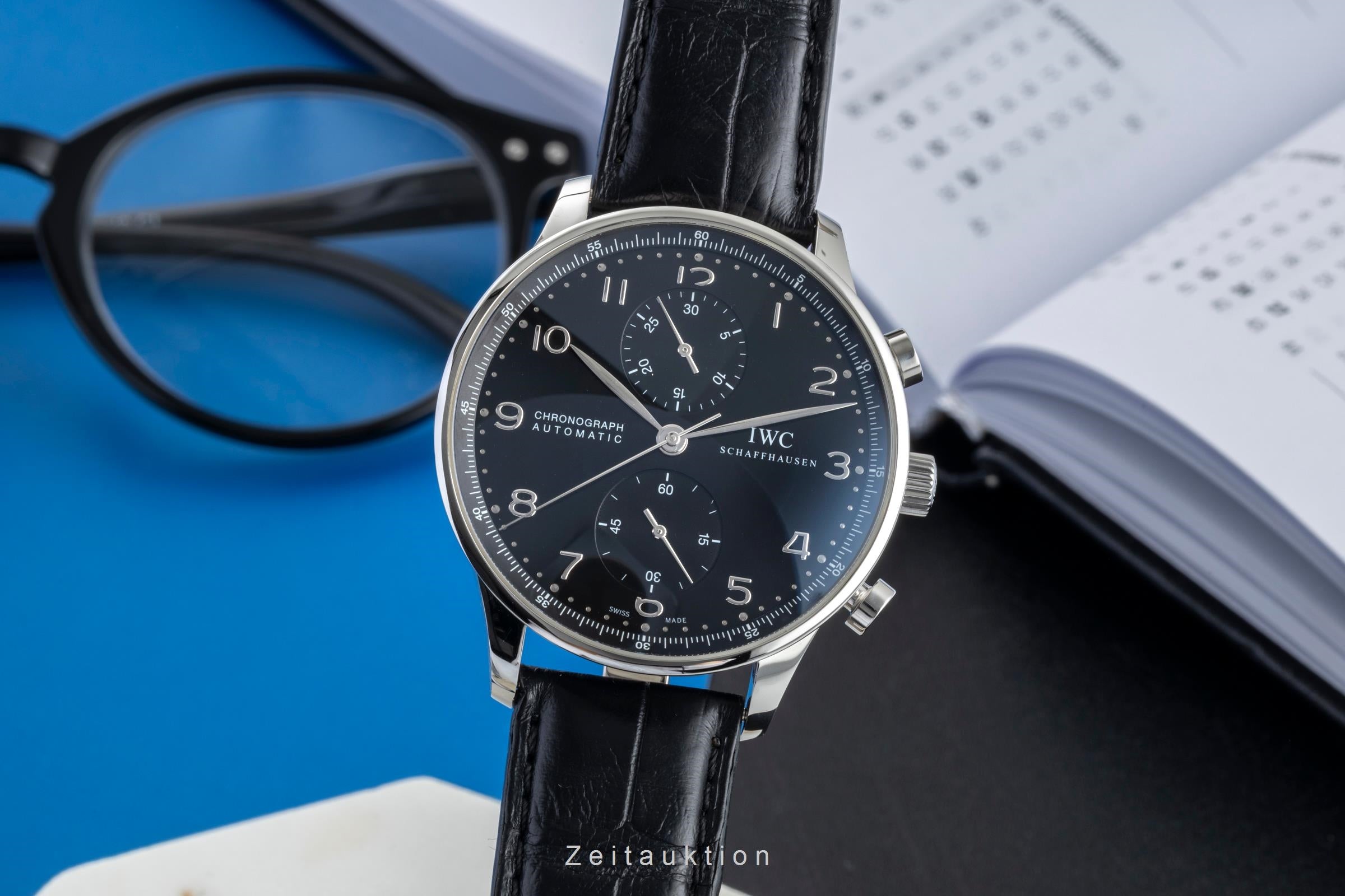 IWC Portugieser Chronograph Stahl Automatik Herrenuhr Ref. IW371447 VP: 9100 € [2601187]